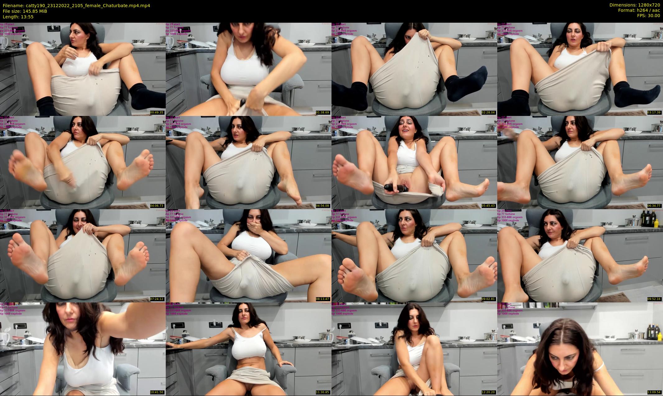 catty190 — 14 minute Chaturbate female cam show recording, 720p, Dec 23, 2022