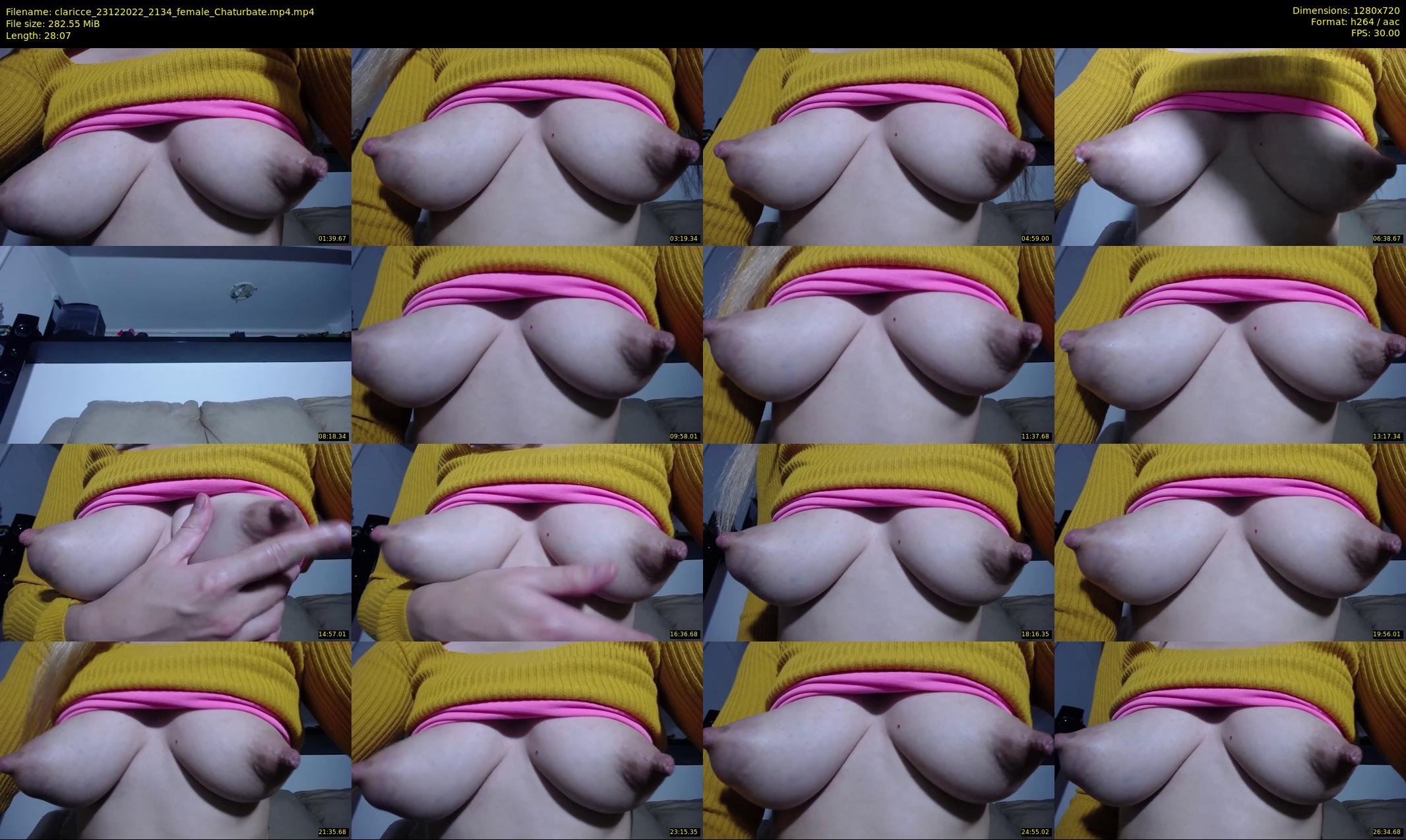claricce — 29 minute Chaturbate female cam show recording, 720p, Dec 23, 2022