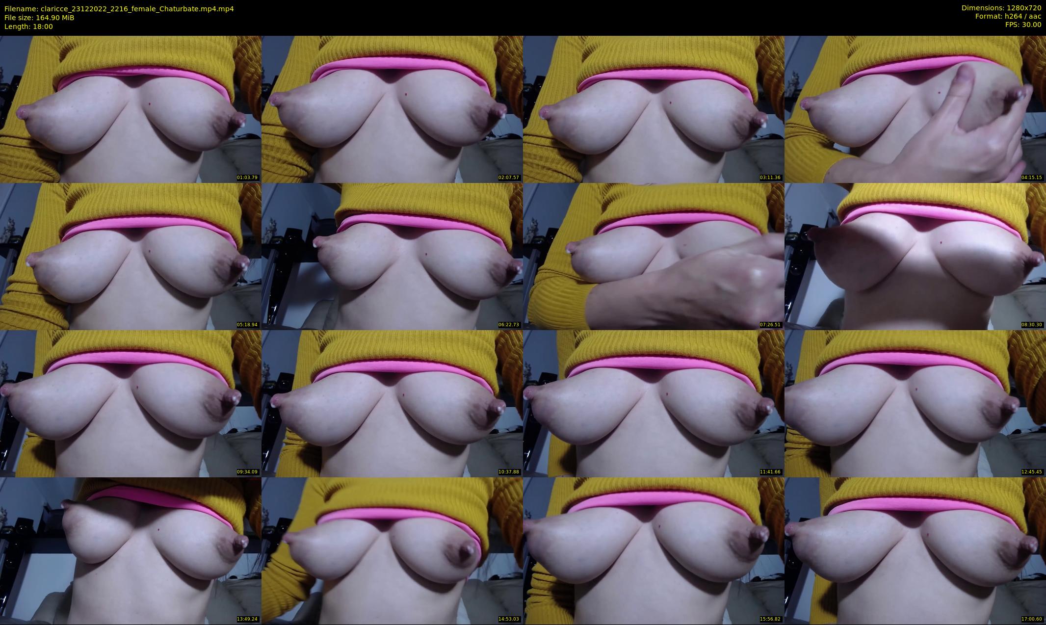 claricce — 18 minute Chaturbate female cam show recording, 720p, Dec 23, 2022