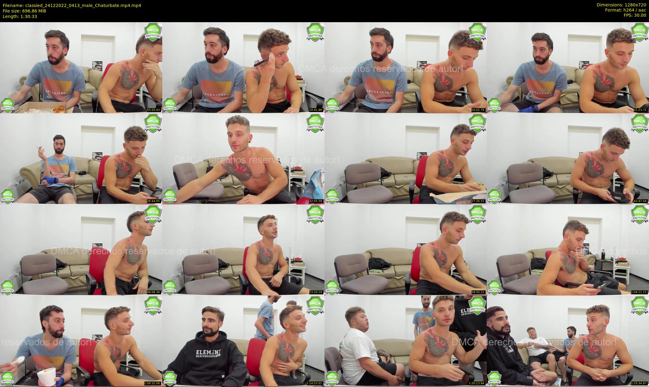 classied — 91 minute Chaturbate male cam show recording, 720p, Dec 24, 2022