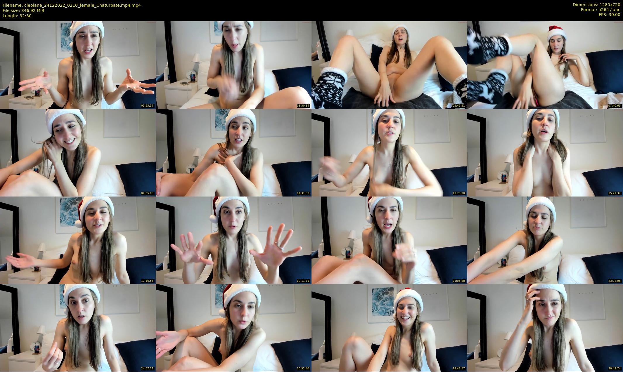 cleolane — 33 minute Chaturbate female cam show recording, 720p, Dec 24, 2022