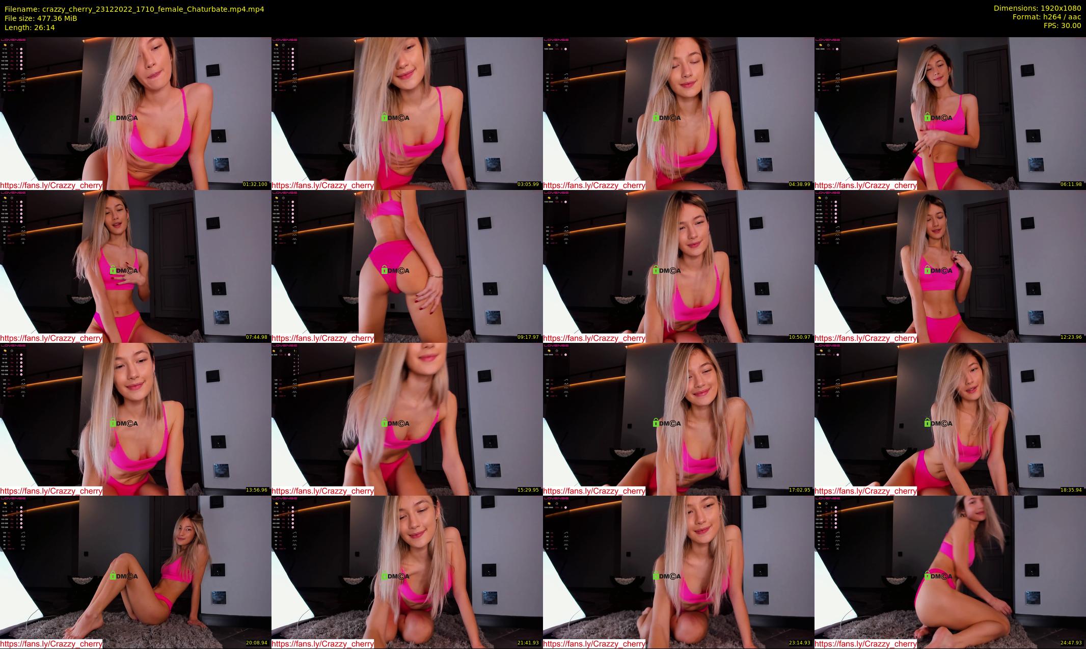 crazzy_cherry — 27 minute Chaturbate female cam show recording, 1080p, Dec 23, 2022