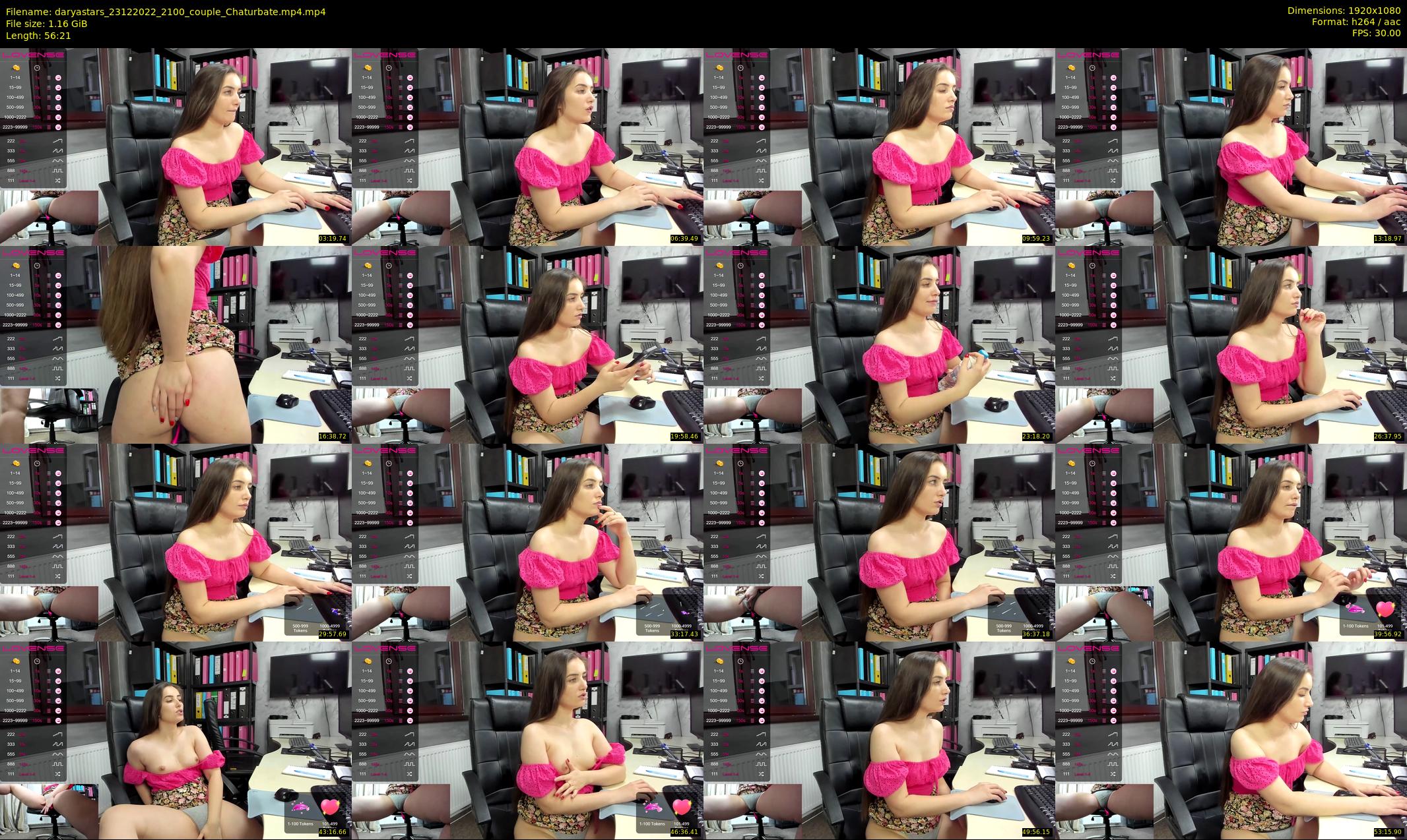 daryastars — 57 minute Chaturbate couple cam show recording, 1080p, Dec 23, 2022