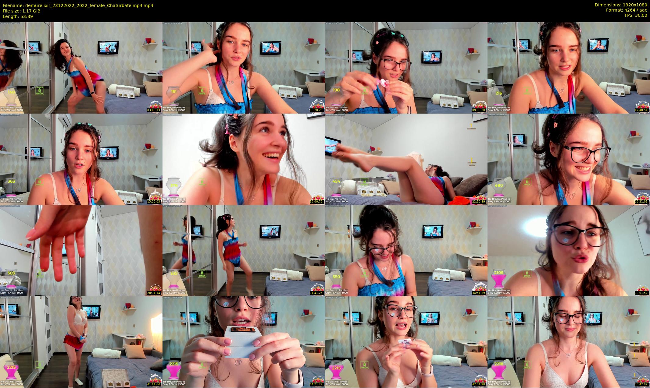 demurelixir — 54 minute Chaturbate female cam show recording, 1080p, Dec 23, 2022