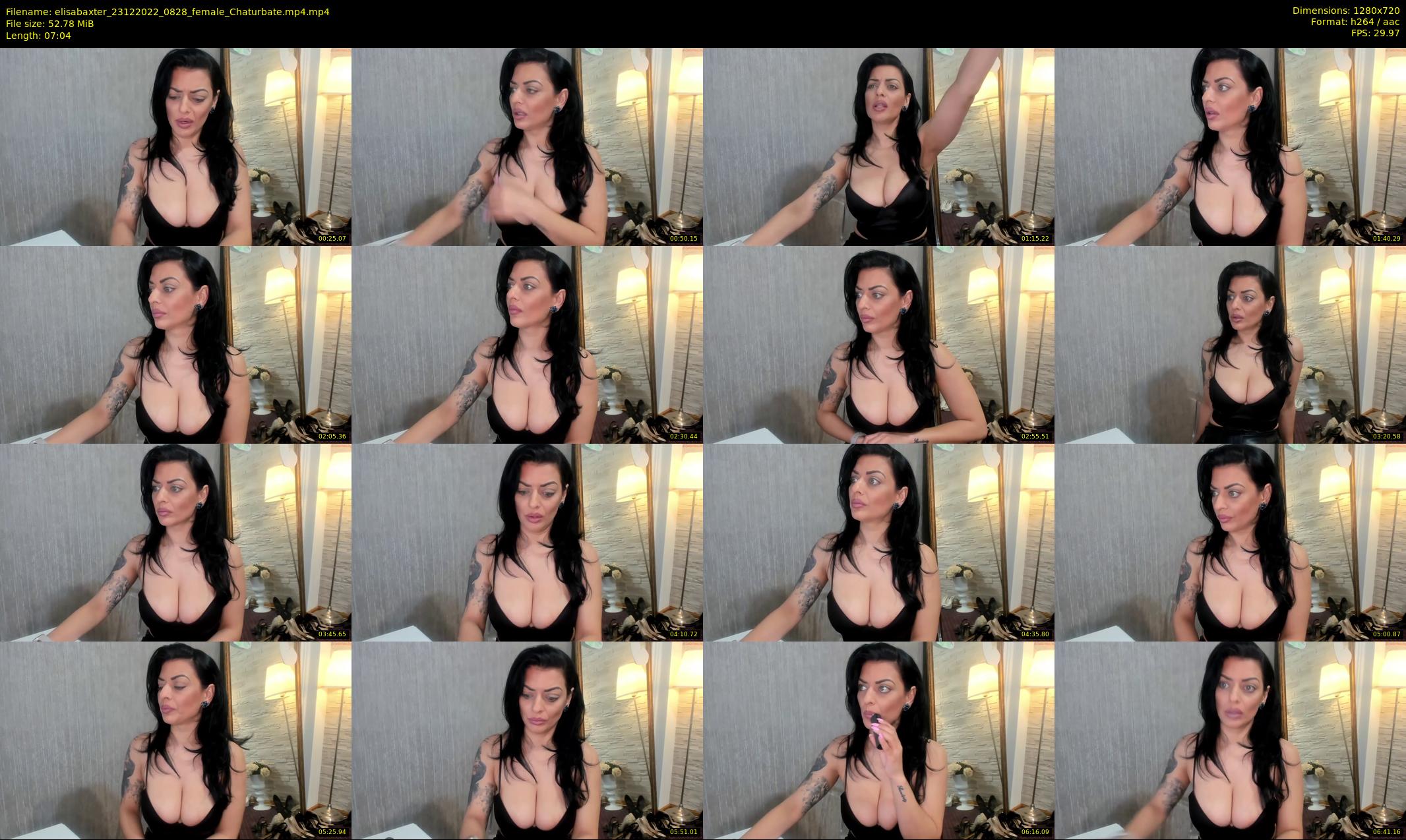 elisabaxter — 8 minute Chaturbate female cam show recording, 720p, Dec 23, 2022