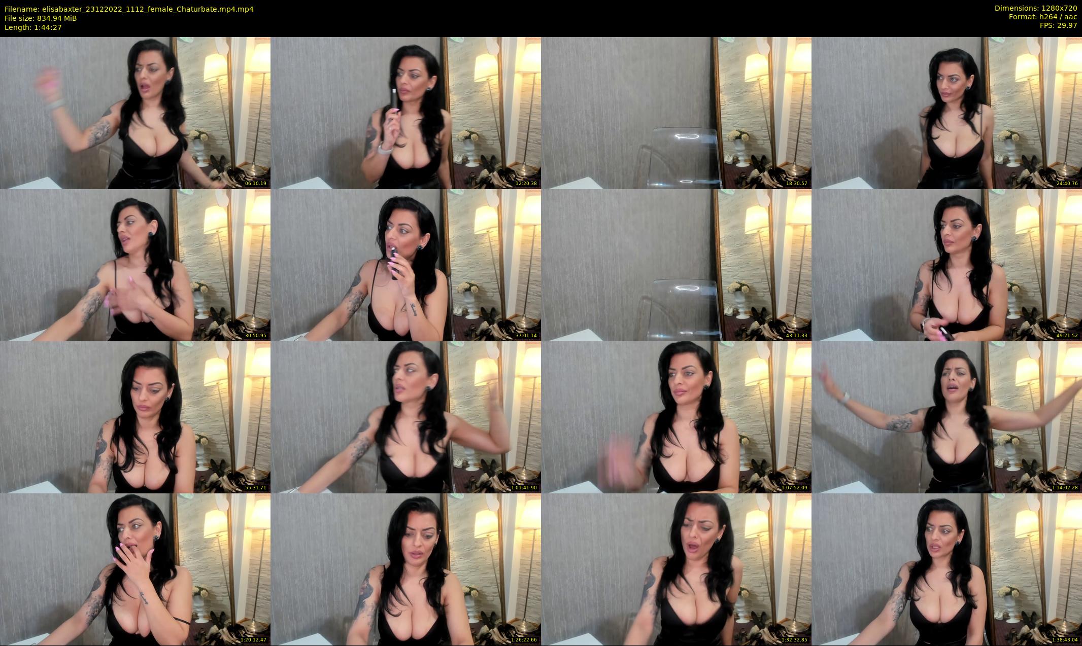 elisabaxter — 105 minute Chaturbate female cam show recording, 720p, Dec 23, 2022