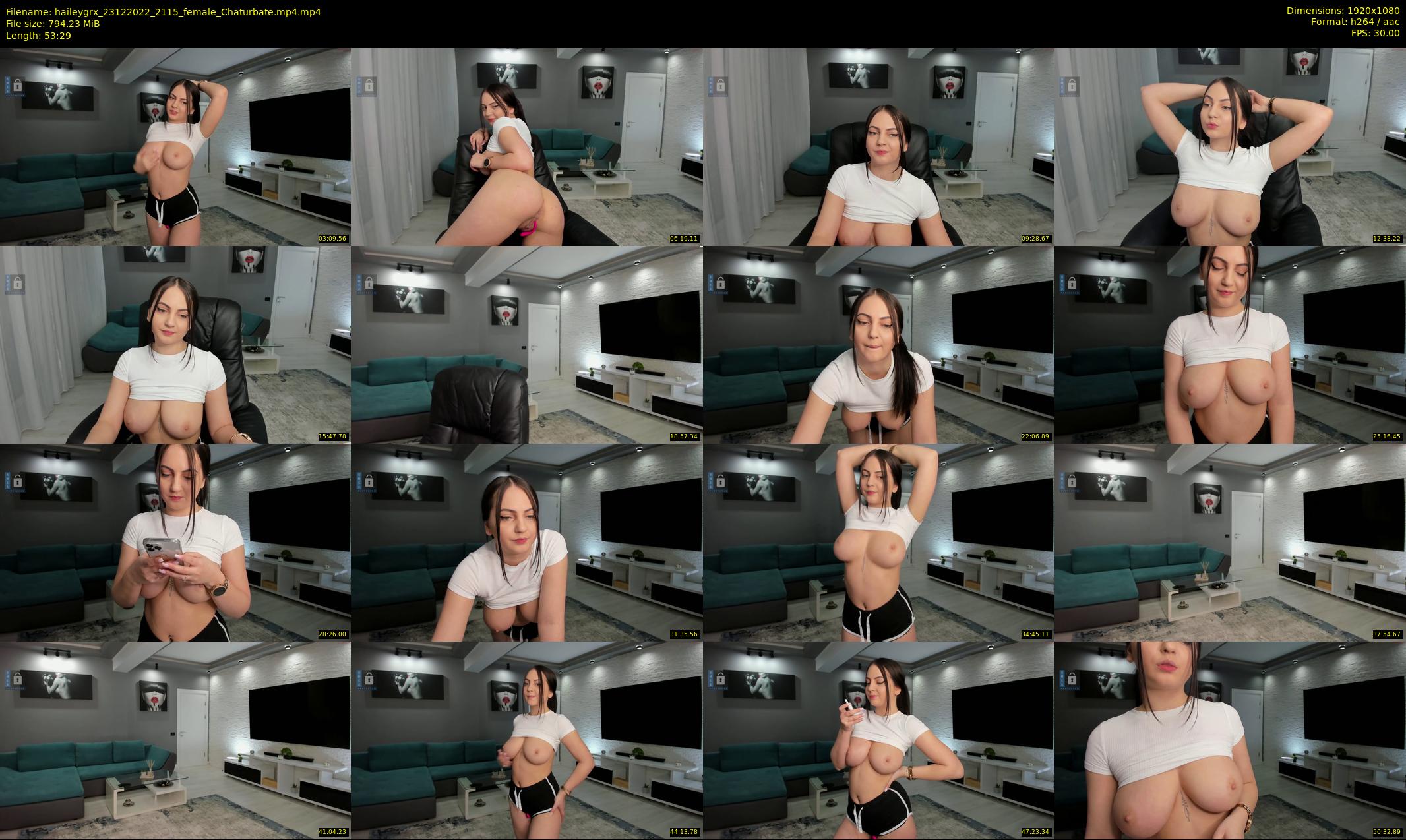 haileygrx — 54 minute Chaturbate female cam show recording, 1080p, Dec 23, 2022