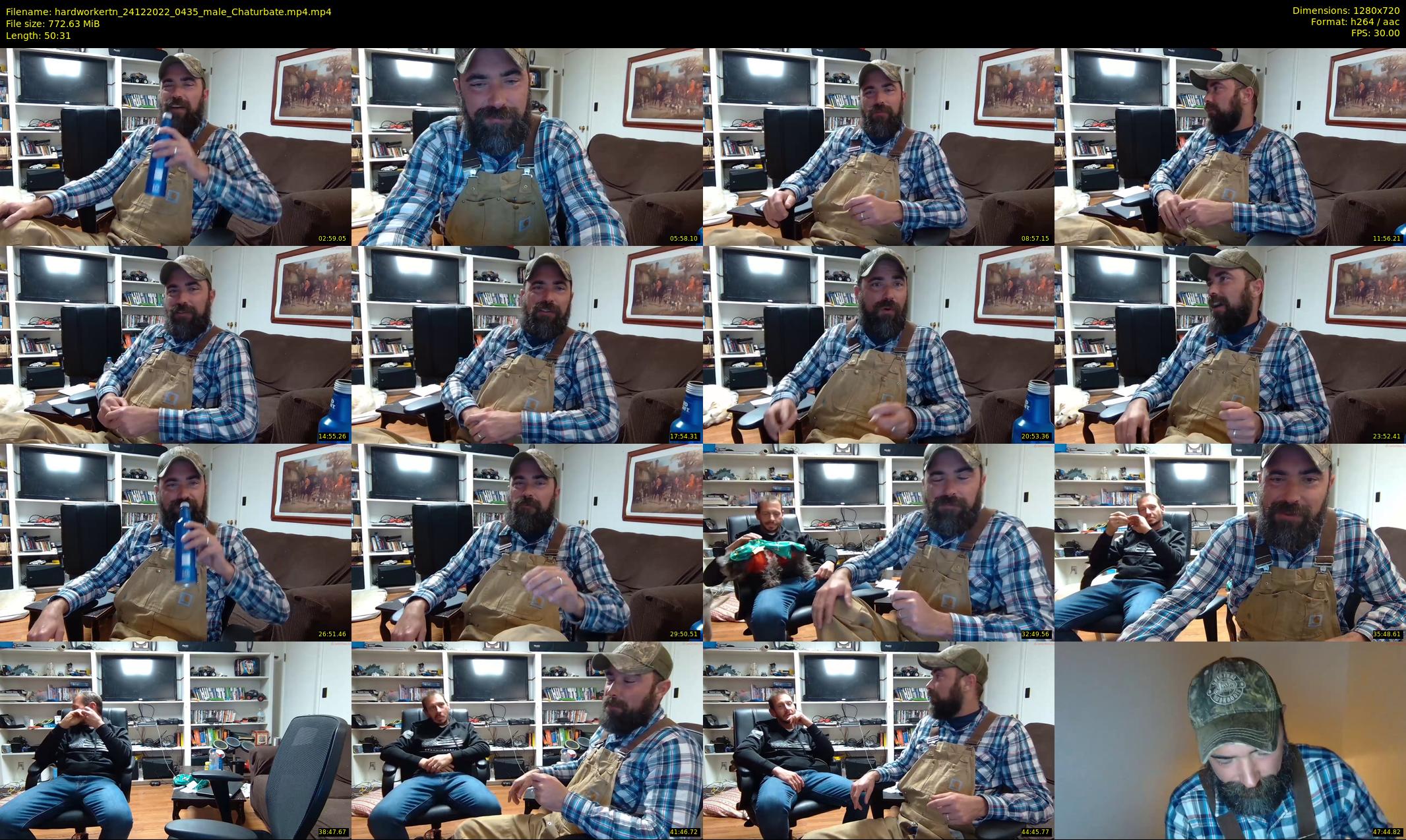 hardworkertn — 51 minute Chaturbate male cam show recording, 720p, Dec 24, 2022