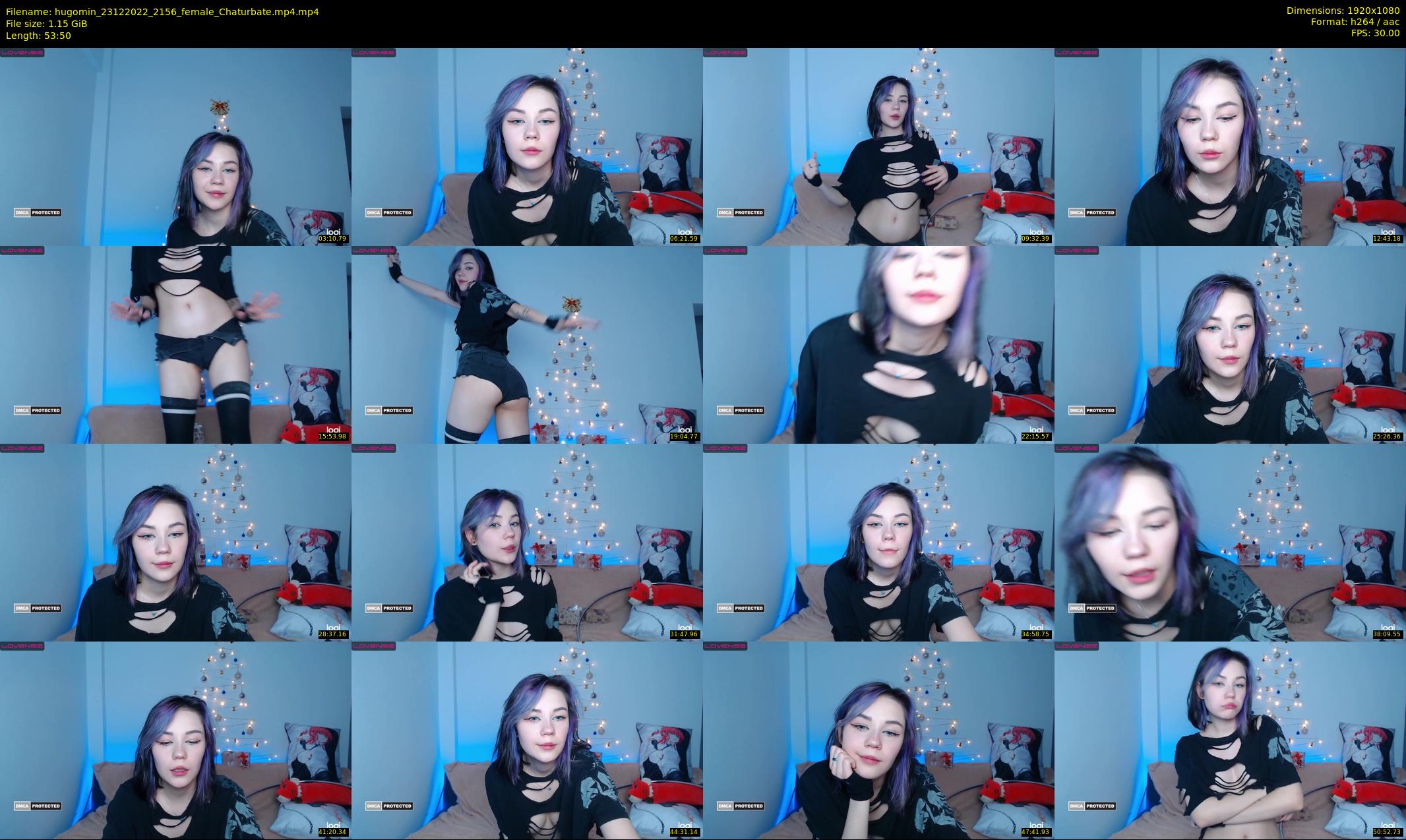 hugomin — 54 minute Chaturbate female cam show recording, 1080p, Dec 23, 2022