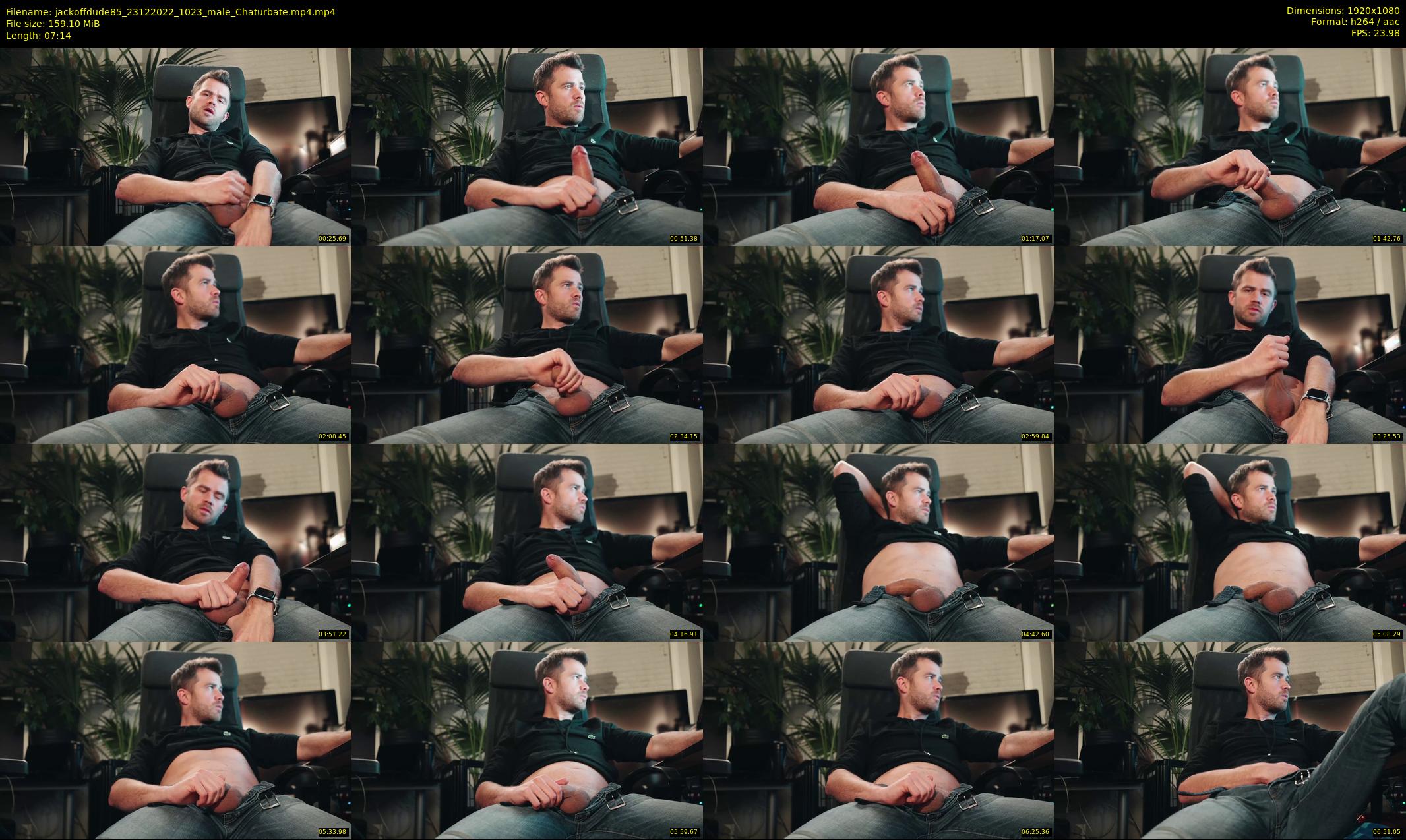 jackoffdude85 — 8 minute Chaturbate male cam show recording, 1080p, Dec 23, 2022