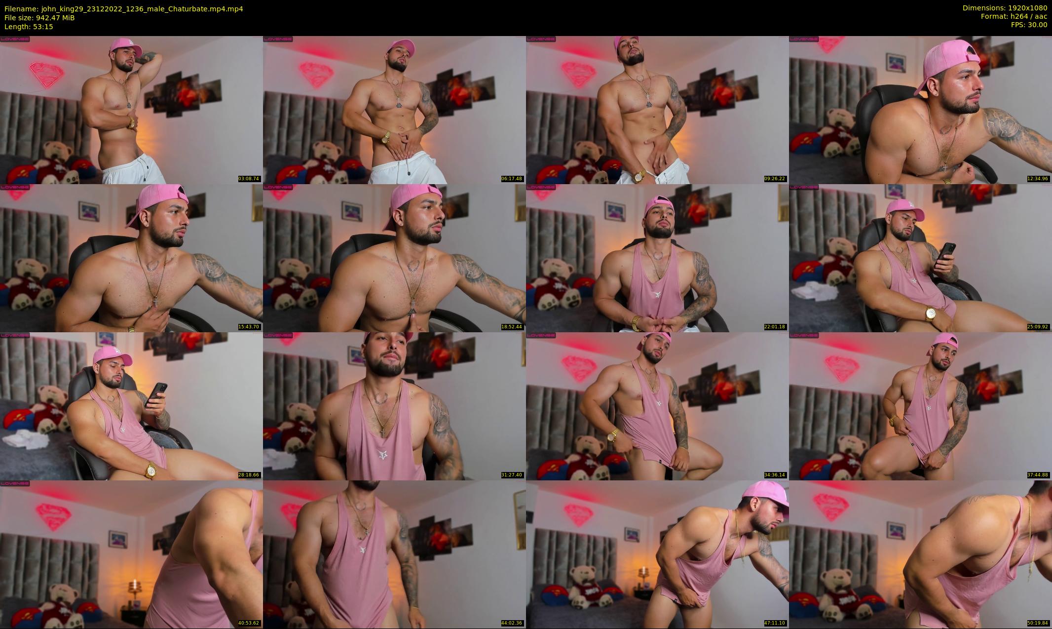 john_king29 — 54 minute Chaturbate male cam show recording, 1080p, Dec 23, 2022