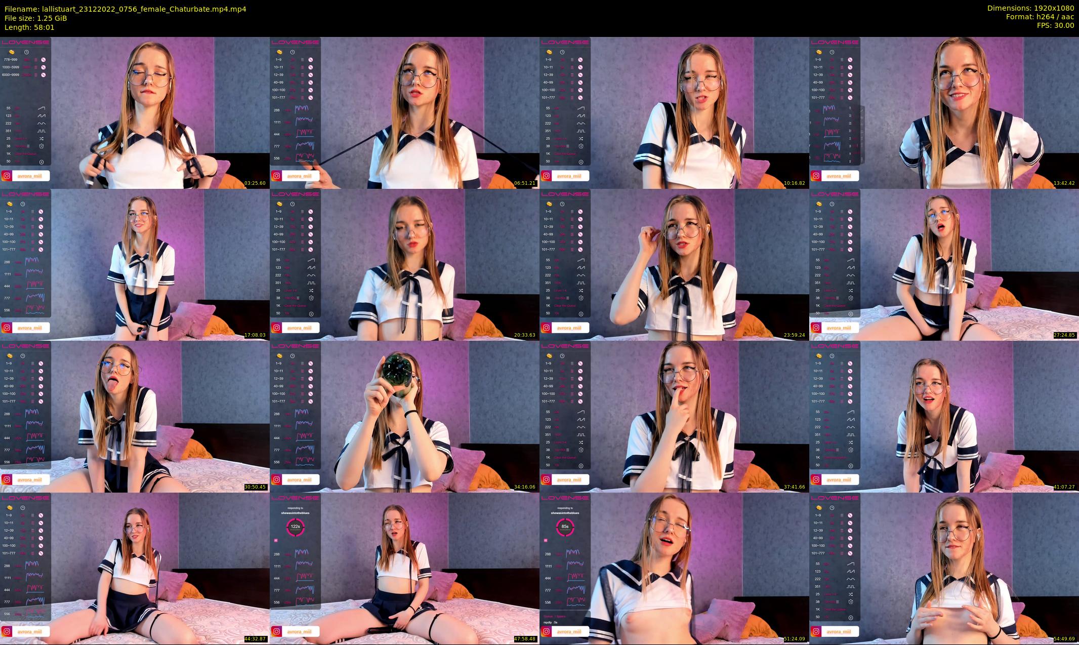 lallistuart — 59 minute Chaturbate female cam show recording, 1080p, Dec 23, 2022
