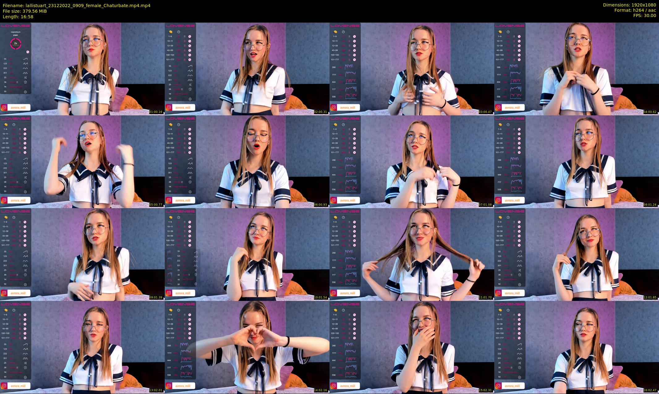 lallistuart — 17 minute Chaturbate female cam show recording, 1080p, Dec 23, 2022