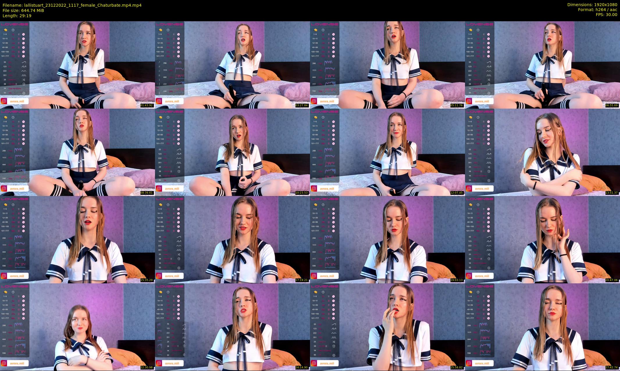 lallistuart — 30 minute Chaturbate female cam show recording, 1080p, Dec 23, 2022
