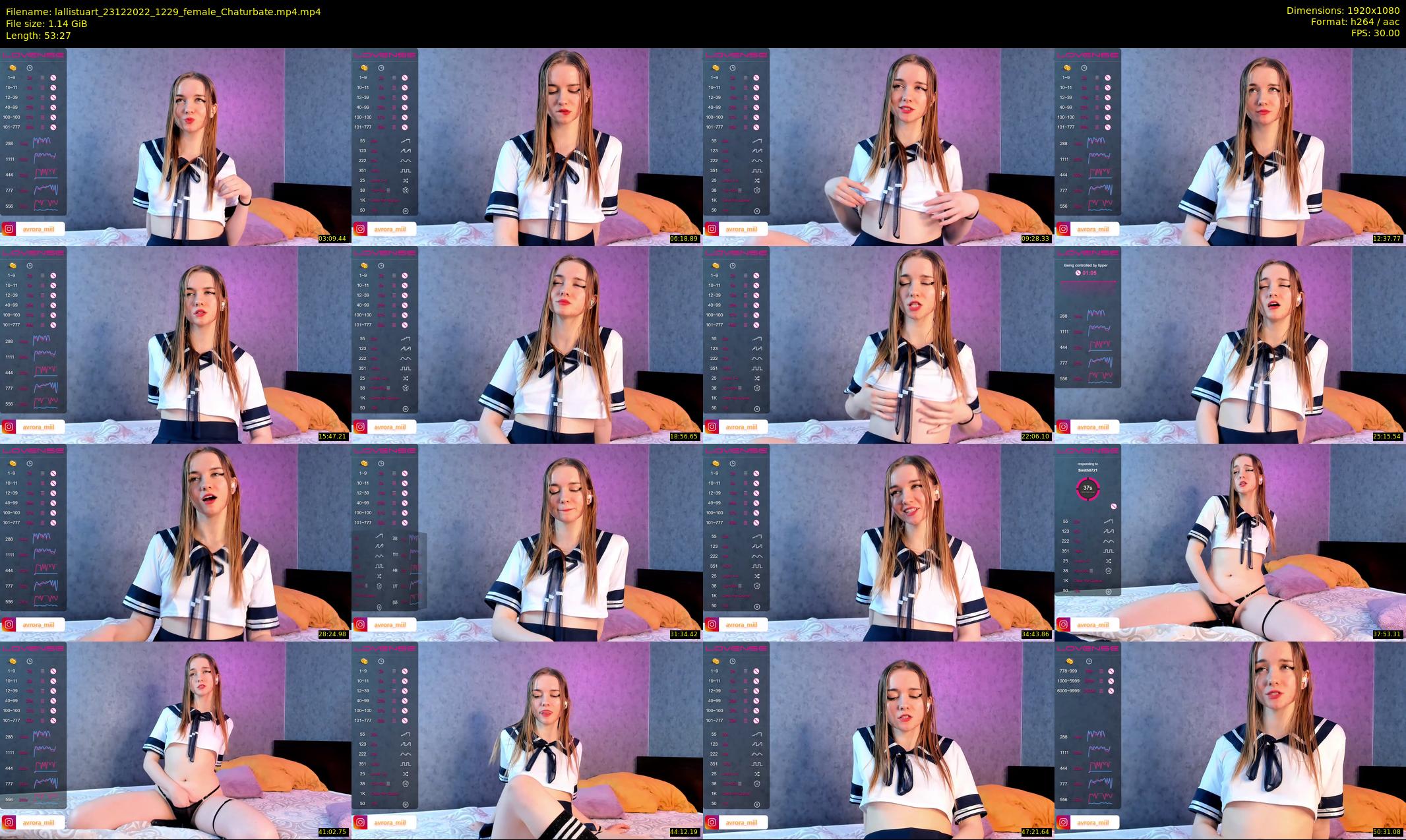 lallistuart — 54 minute Chaturbate female cam show recording, 1080p, Dec 23, 2022