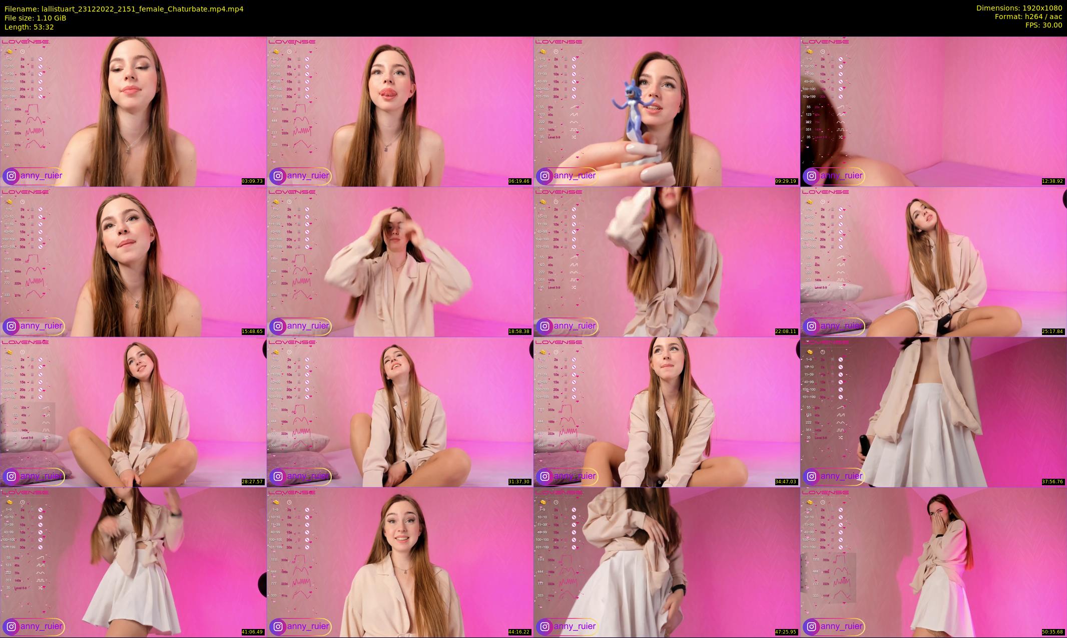 lallistuart — 54 minute Chaturbate female cam show recording, 1080p, Dec 23, 2022