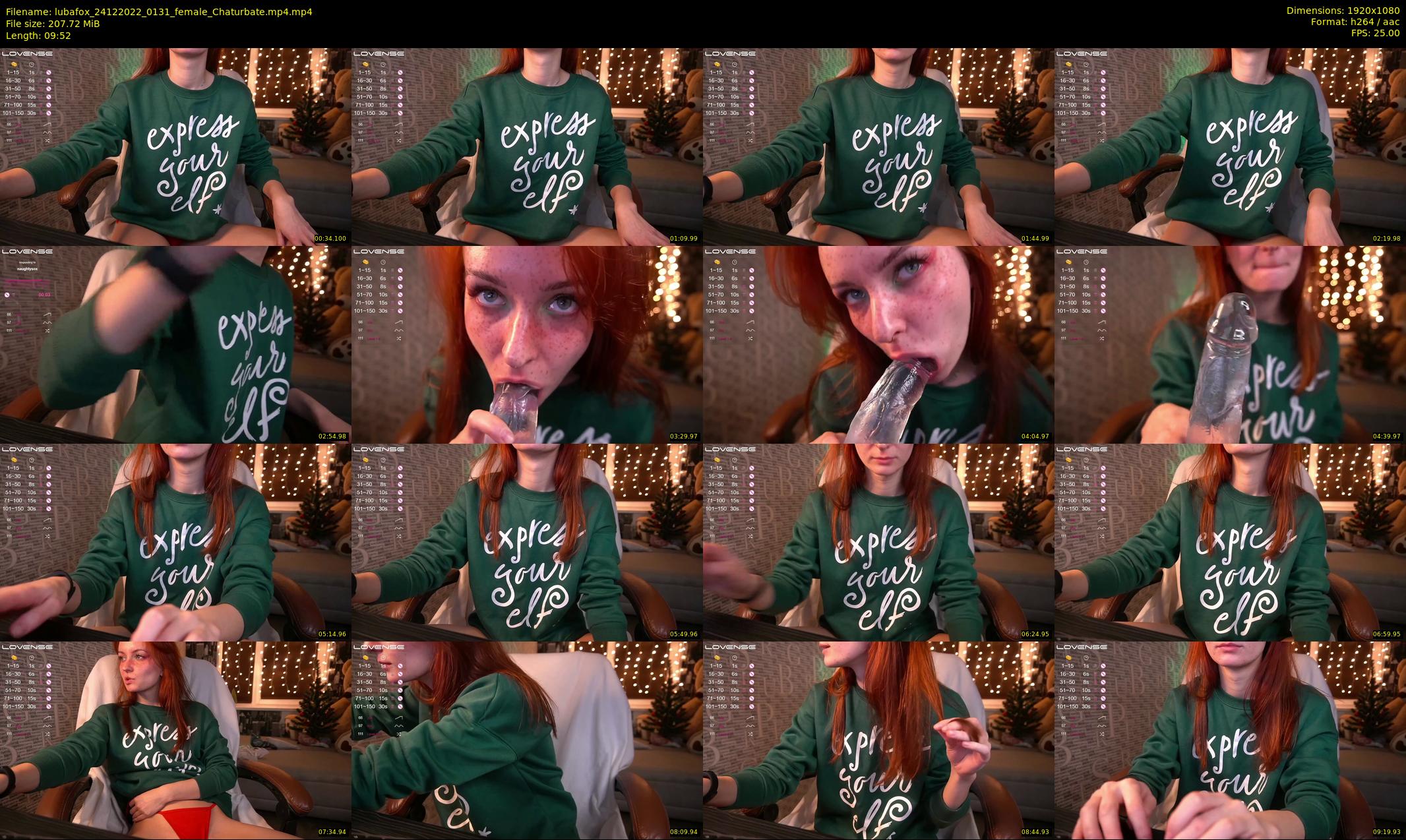 lubafox — 10 minute Chaturbate female cam show recording, 1080p, Dec 24, 2022