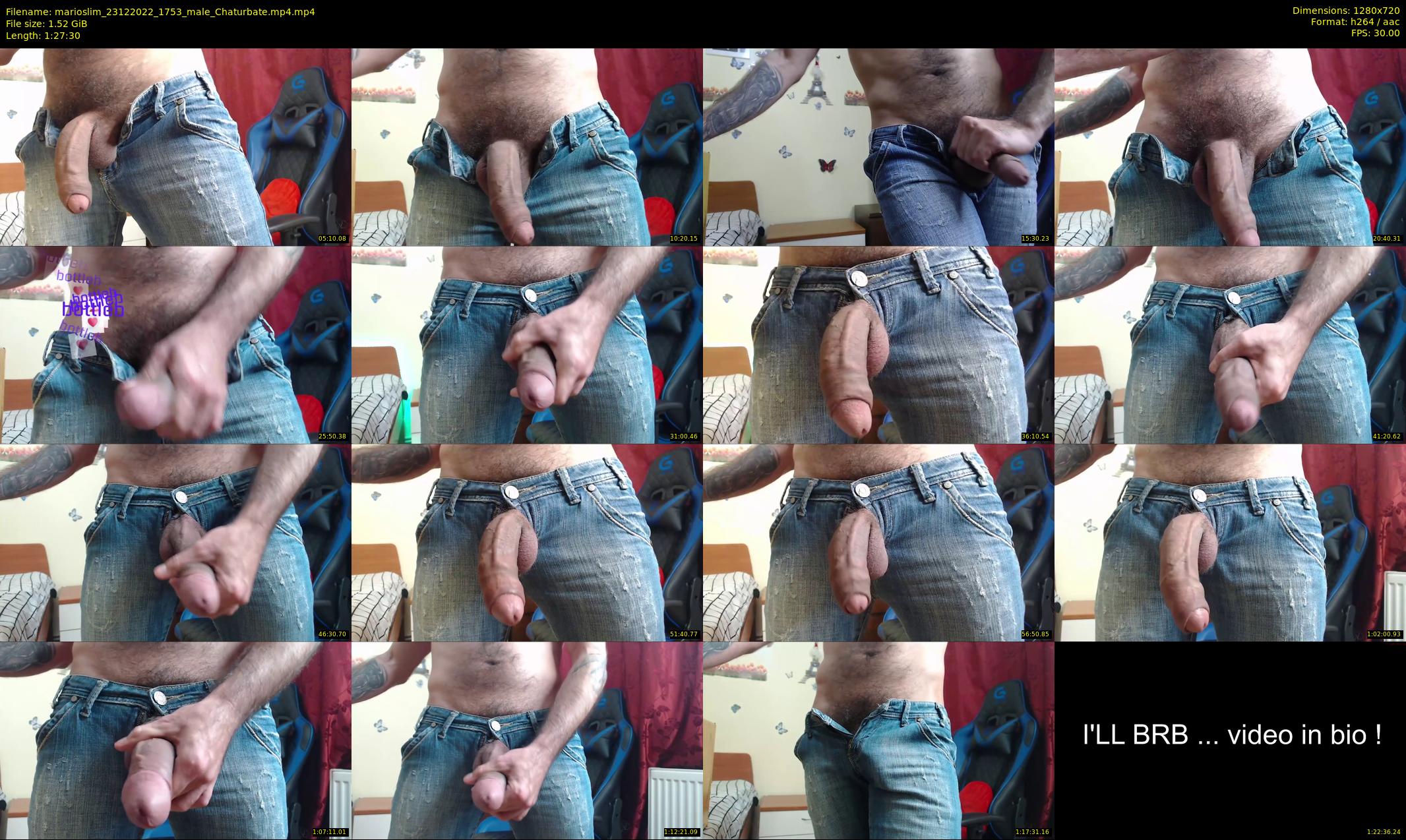 marioslim — 88 minute Chaturbate male cam show recording, 720p, Dec 23, 2022