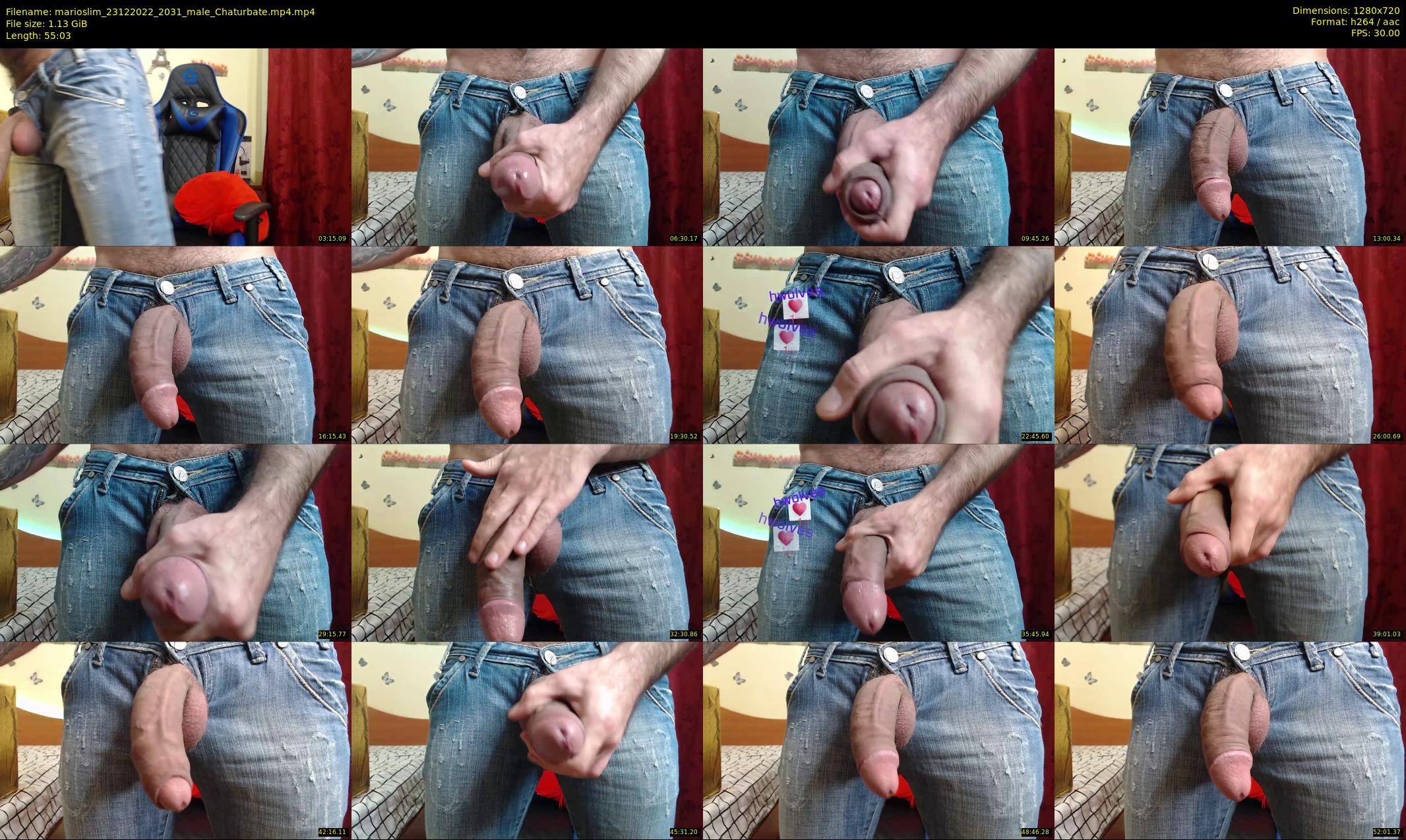 marioslim — 56 minute Chaturbate male cam show recording, 720p, Dec 23, 2022