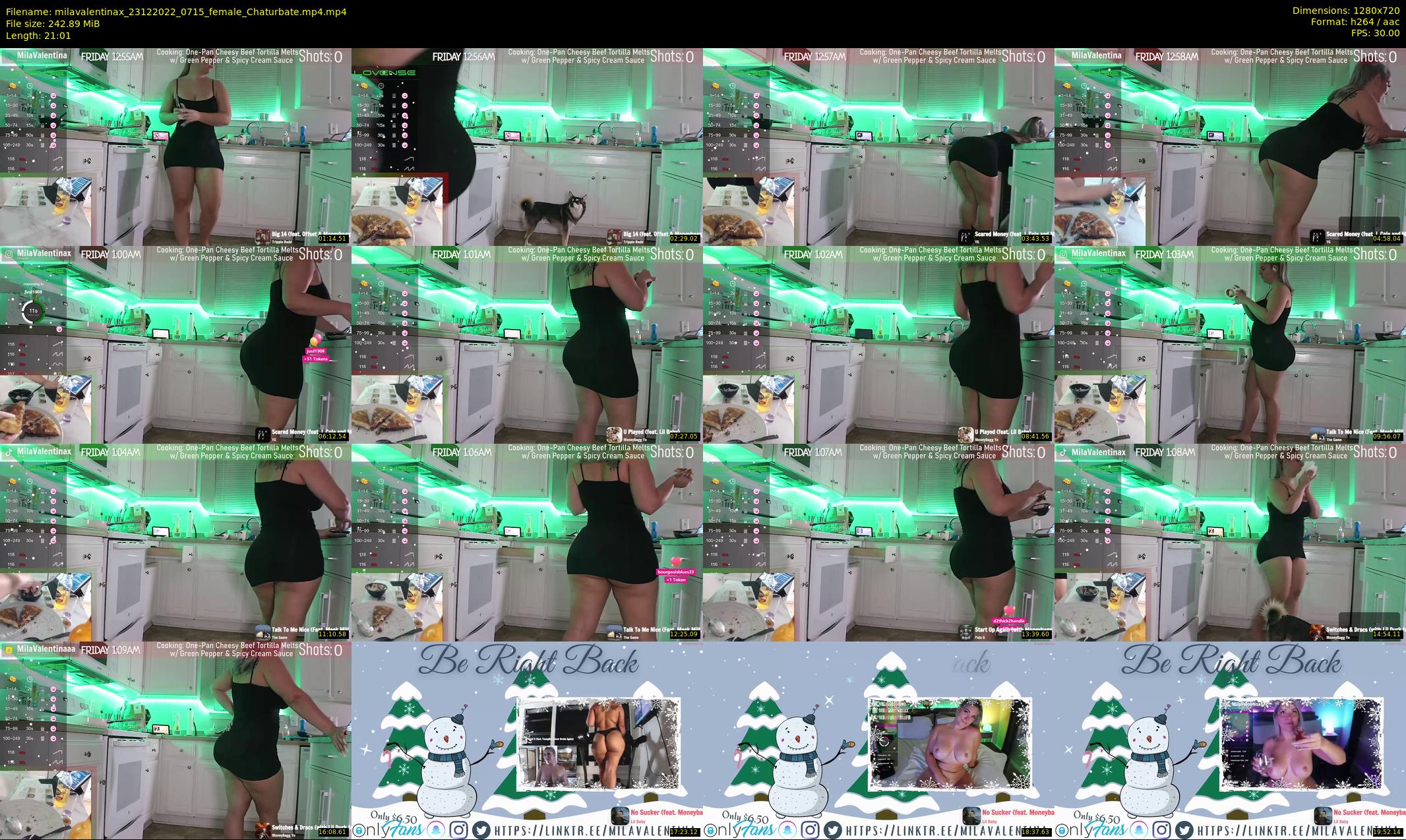 milavalentinax — 22 minute Chaturbate female cam show recording, 720p, Dec 23, 2022