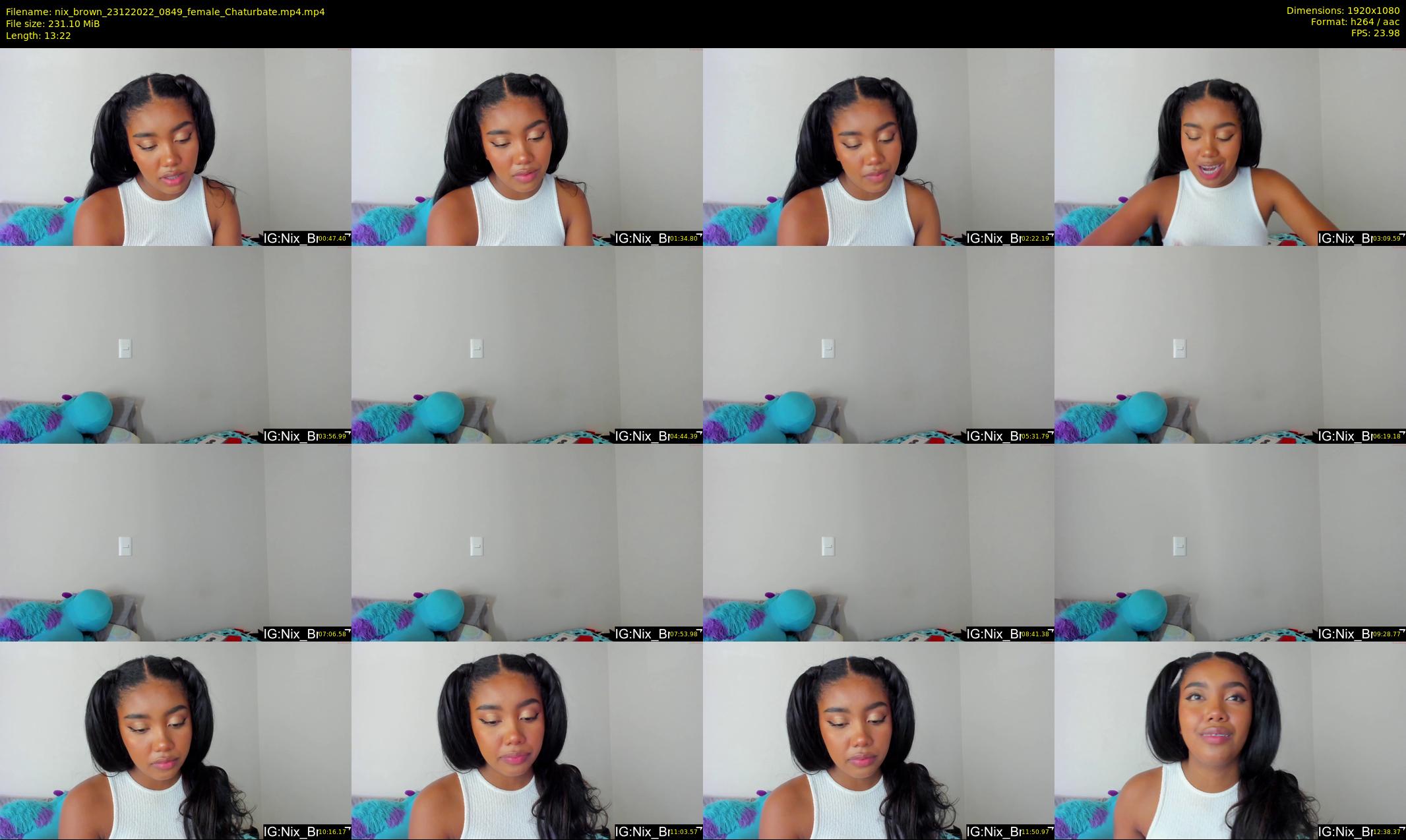 nix_brown — 14 minute Chaturbate female cam show recording, 1080p, Dec 23, 2022