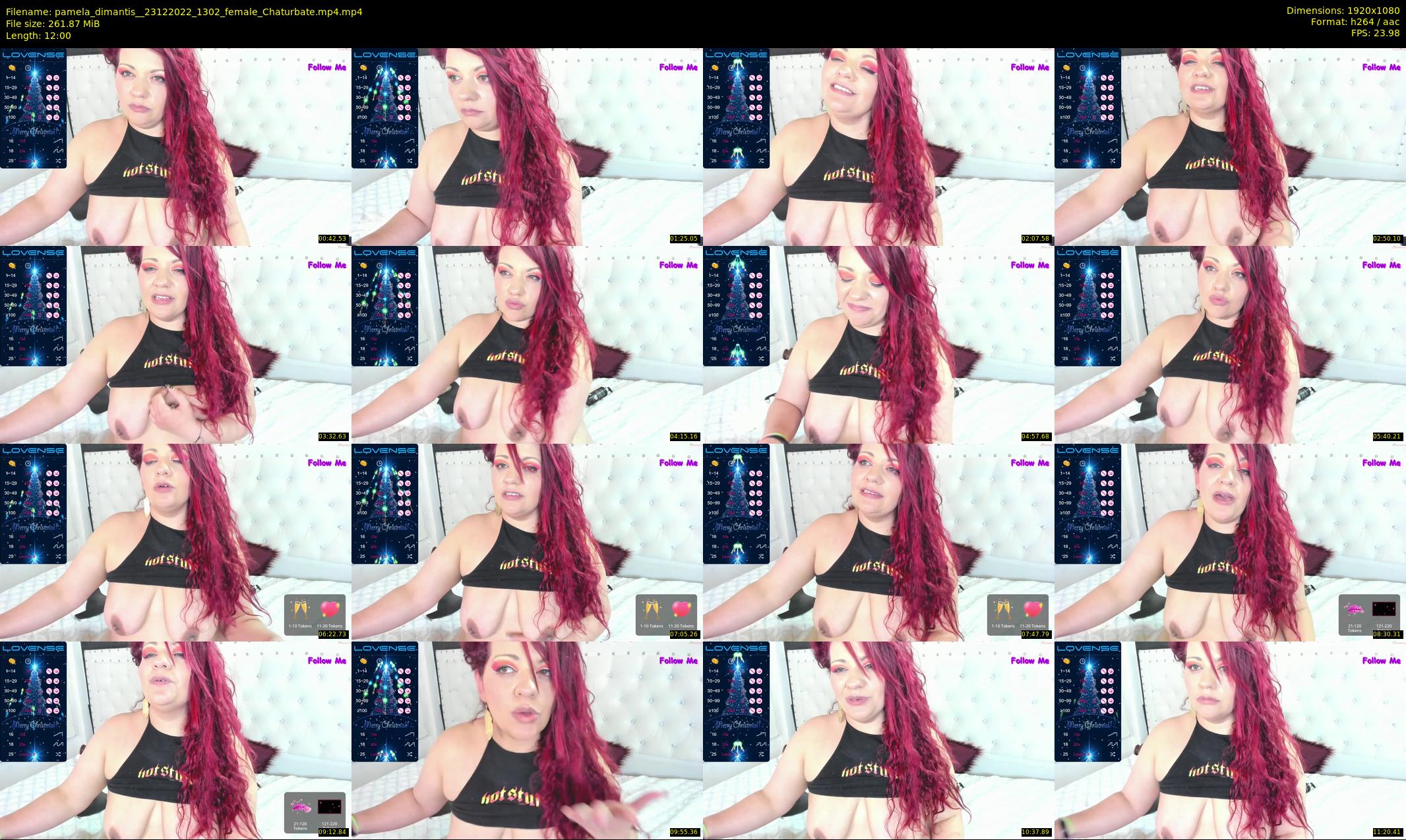 pamela_dimantis_ — 12 minute Chaturbate female cam show recording, 1080p, Dec 23, 2022