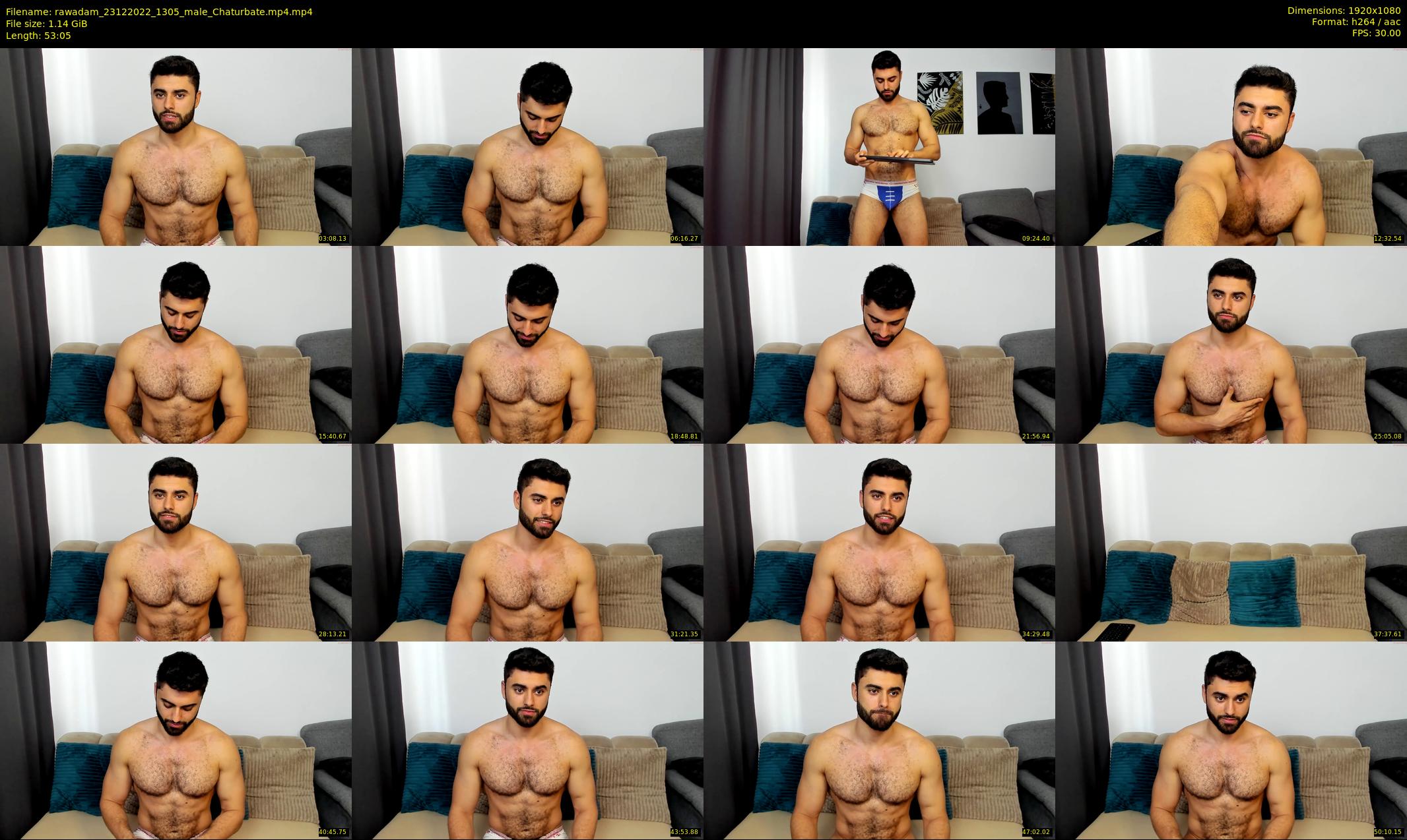 rawadam — 54 minute Chaturbate male cam show recording, 1080p, Dec 23, 2022