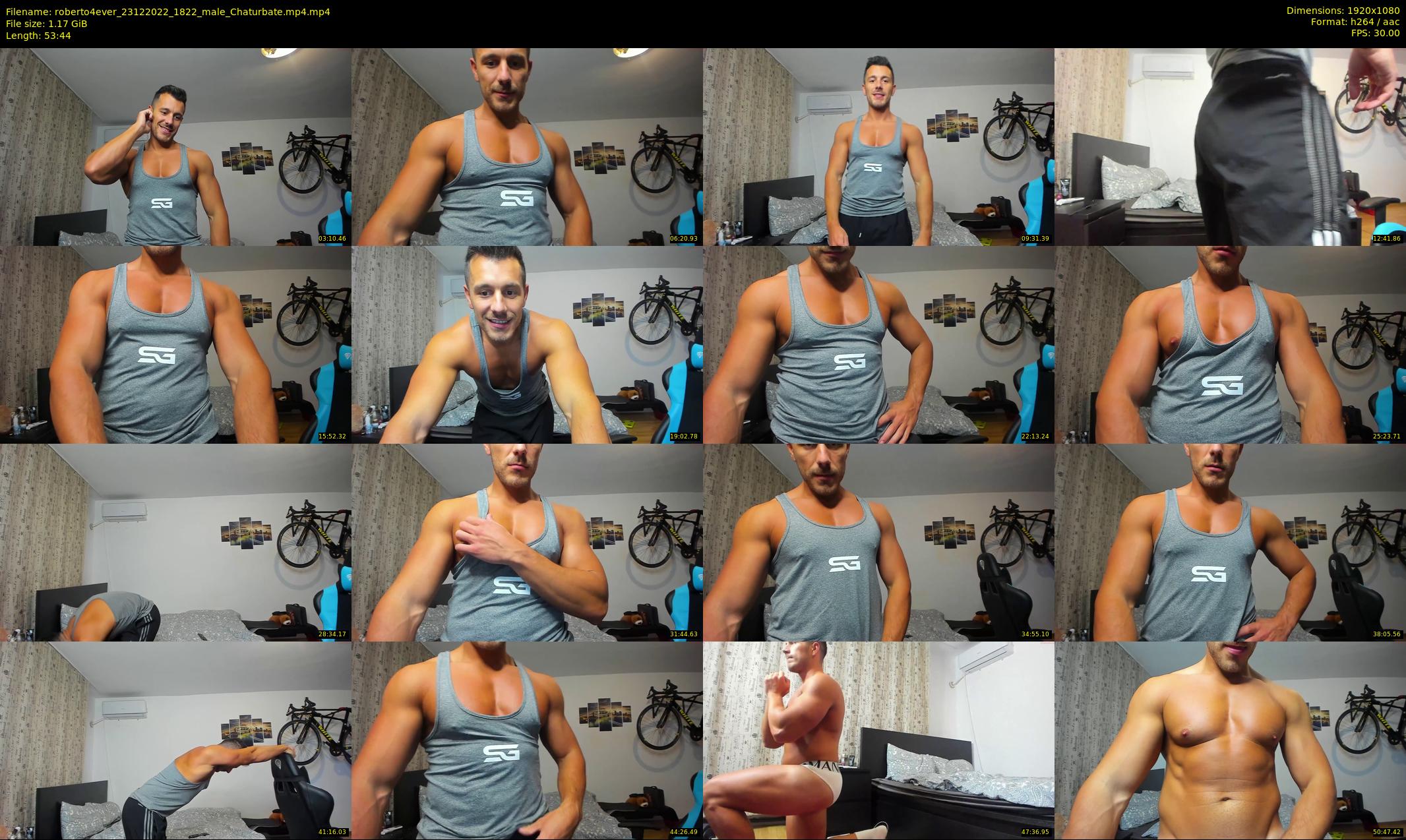 roberto4ever — 54 minute Chaturbate male cam show recording, 1080p, Dec 23, 2022