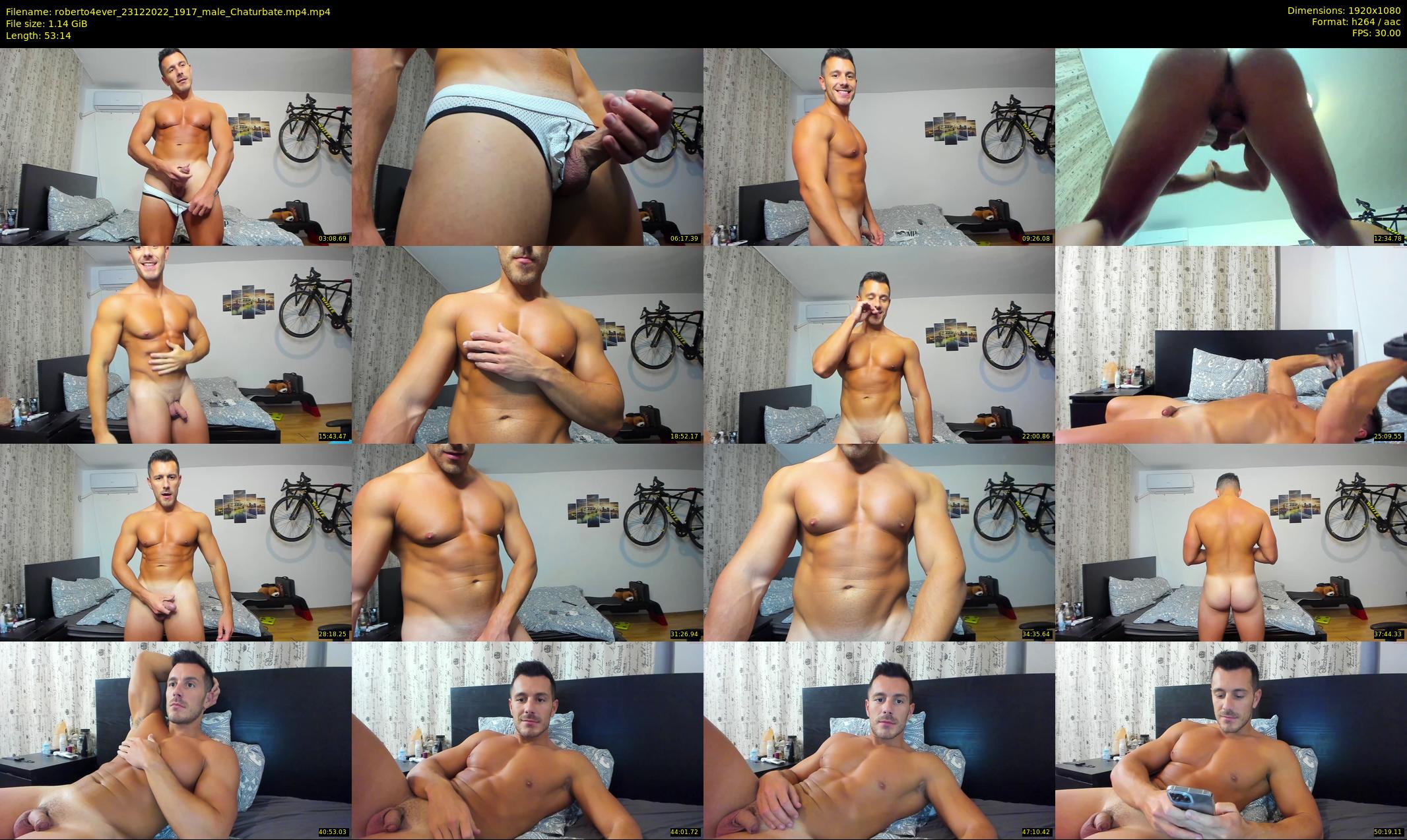 roberto4ever — 54 minute Chaturbate male cam show recording, 1080p, Dec 23, 2022