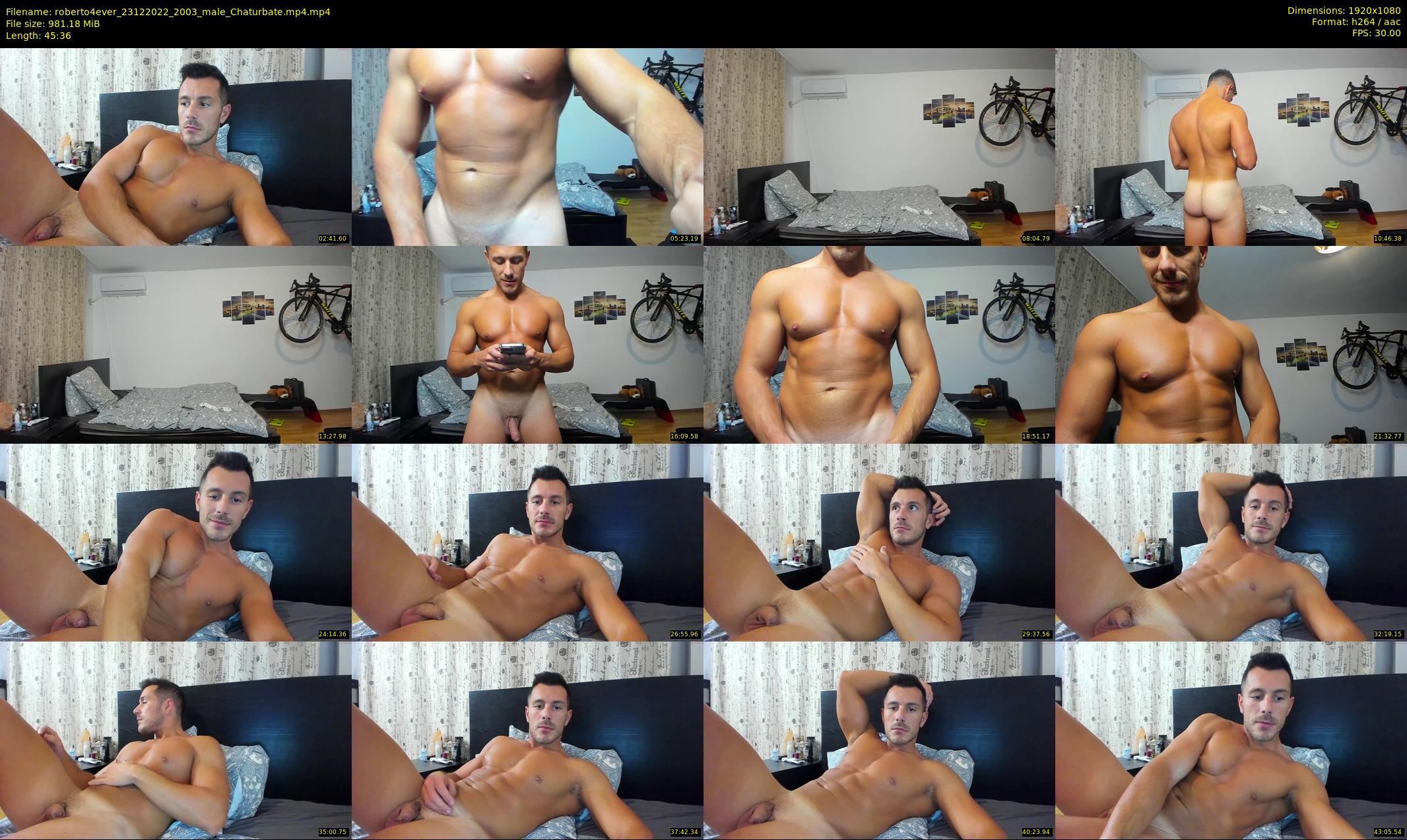 roberto4ever — 46 minute Chaturbate male cam show recording, 1080p, Dec 23, 2022