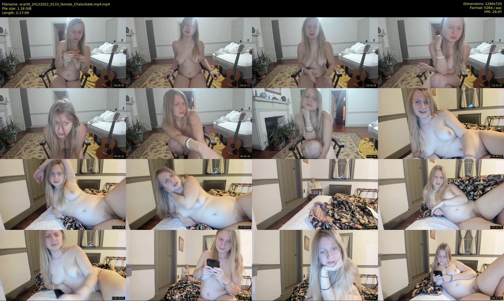 scartit — 138 minute Chaturbate female cam show recording, 720p, Dec 24, 2022