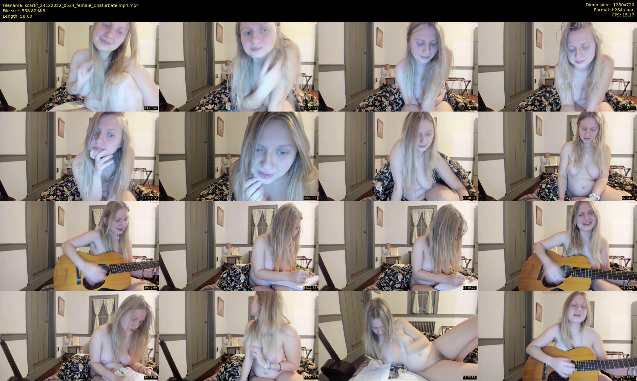 scartit — 58 minute Chaturbate female cam show recording, 720p, Dec 24, 2022