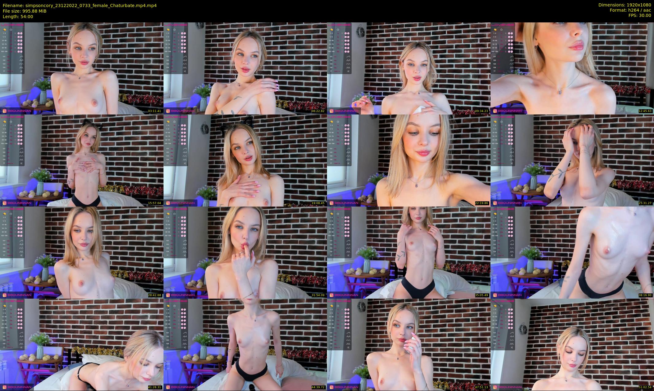 simpsoncory — 54 minute Chaturbate female cam show recording, 1080p, Dec 23, 2022