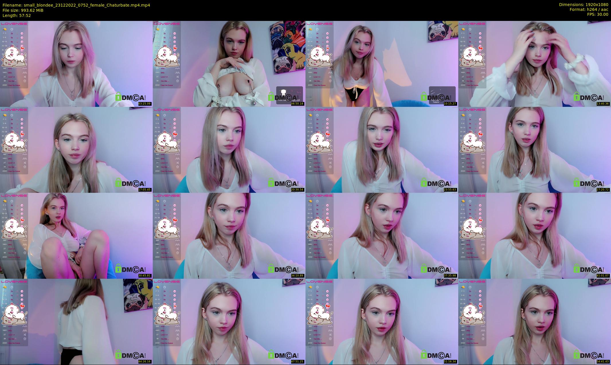 small_blondee — 58 minute Chaturbate female cam show recording, 1080p, Dec 23, 2022