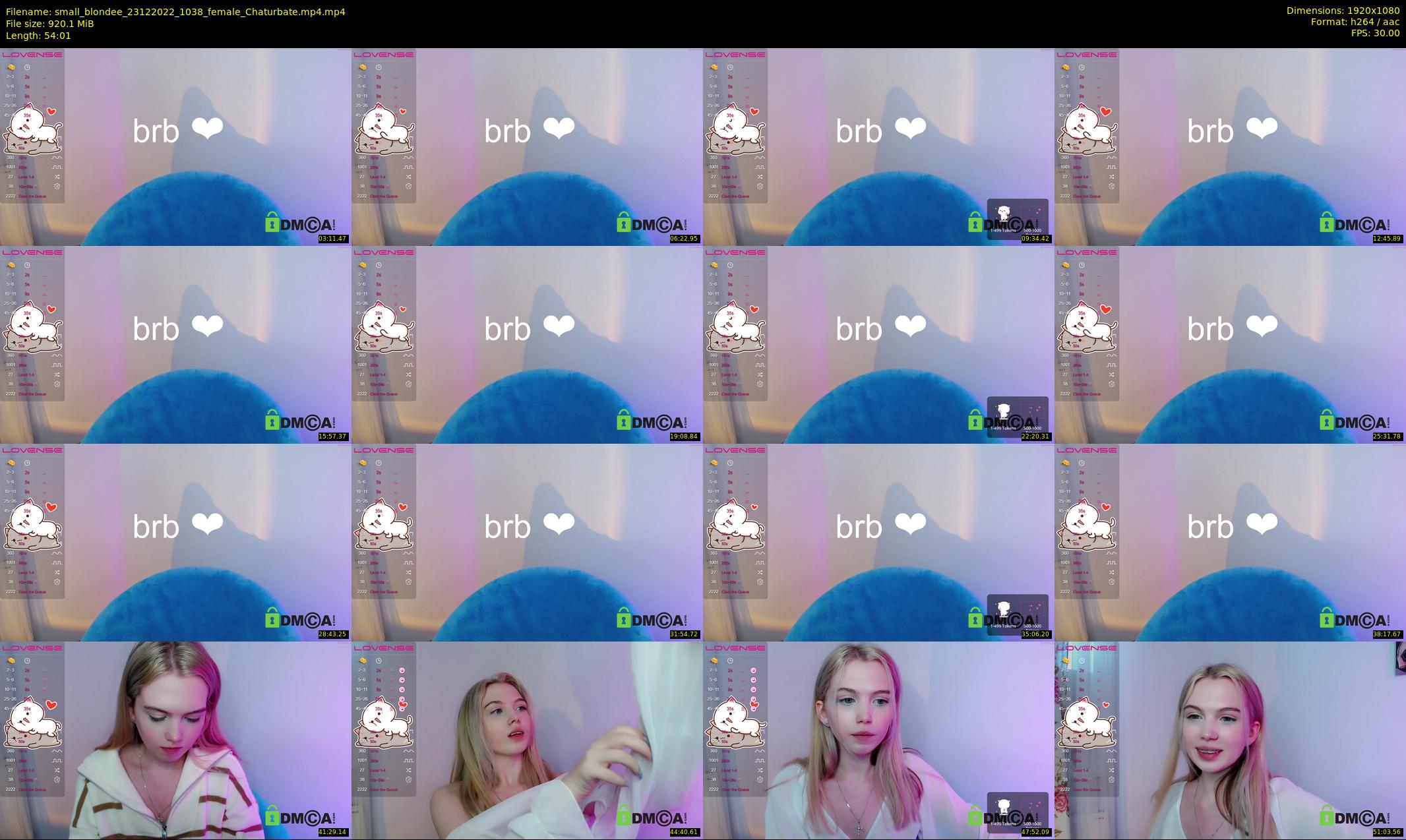 small_blondee — 55 minute Chaturbate female cam show recording, 1080p, Dec 23, 2022