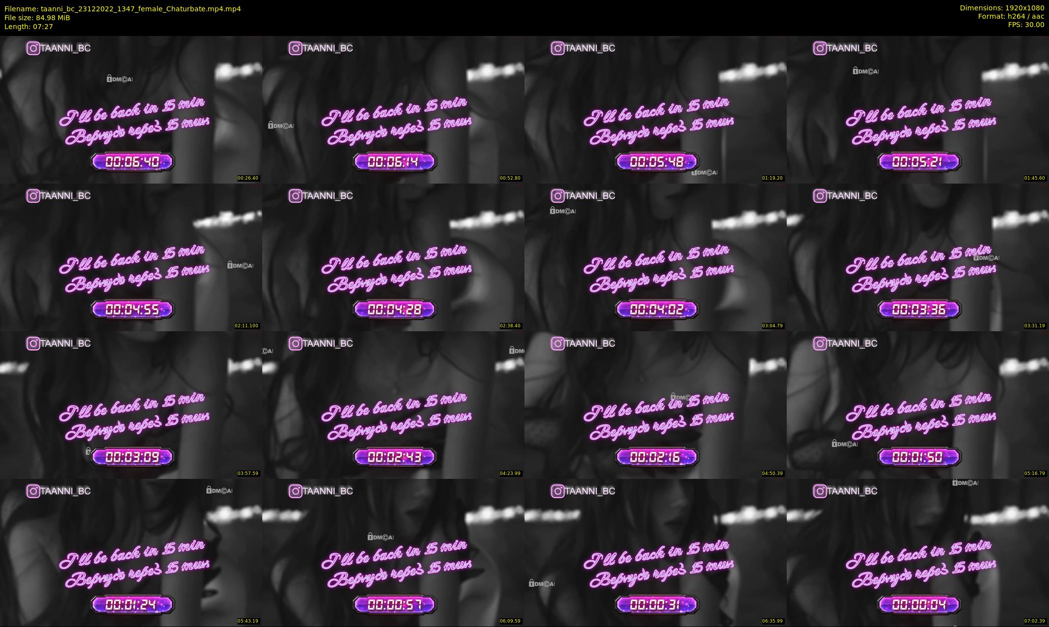 taanni_bc — 8 minute Chaturbate female cam show recording, 1080p, Dec 23, 2022