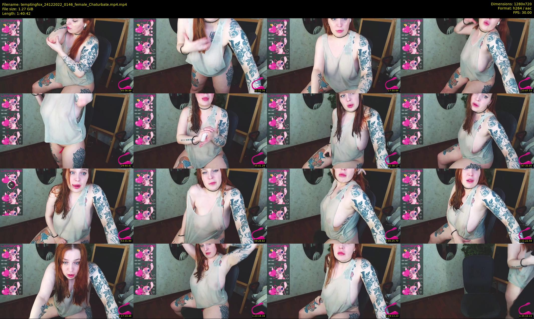 temptingfox — 101 minute Chaturbate female cam show recording, 720p, Dec 24, 2022