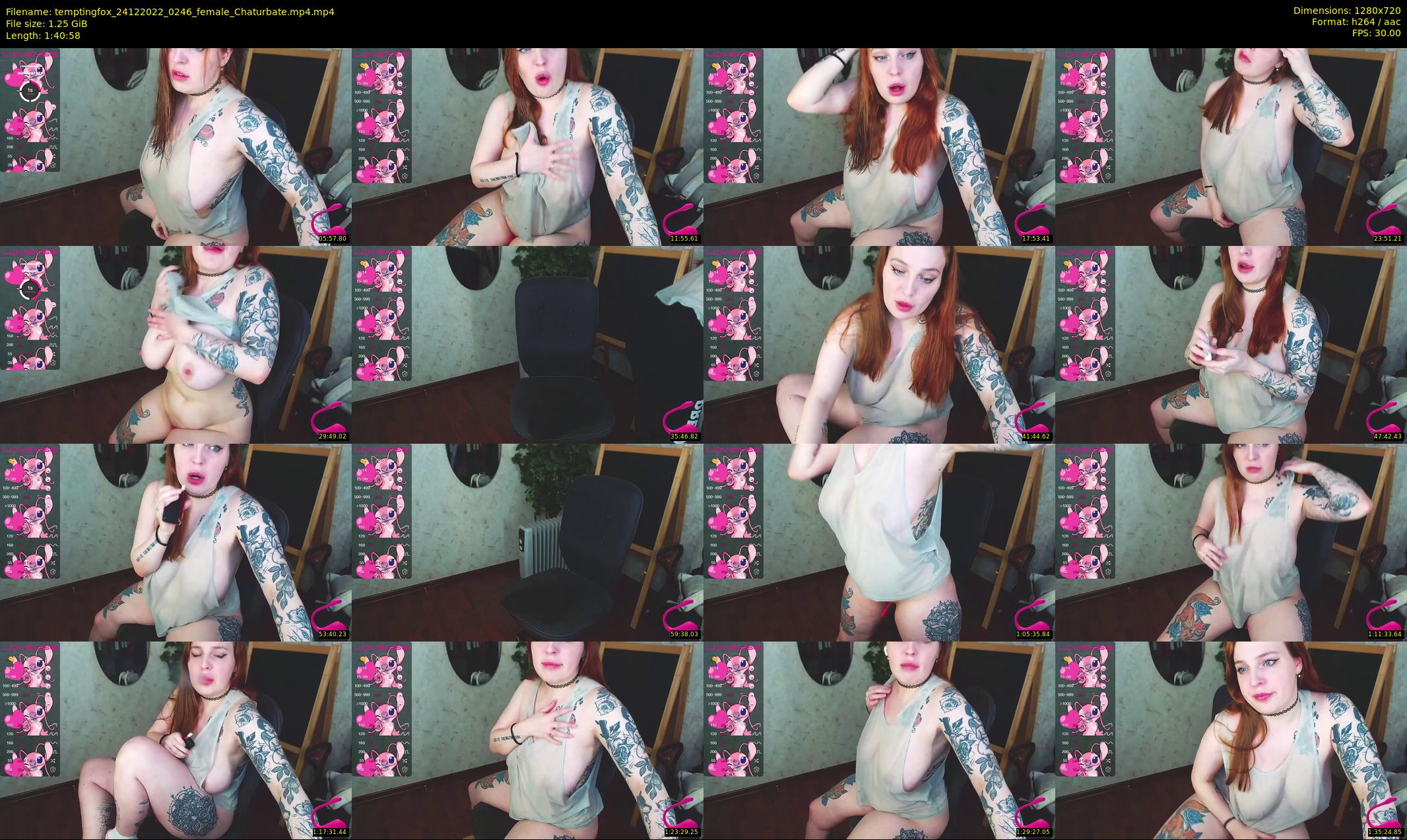 temptingfox — 101 minute Chaturbate female cam show recording, 720p, Dec 24, 2022