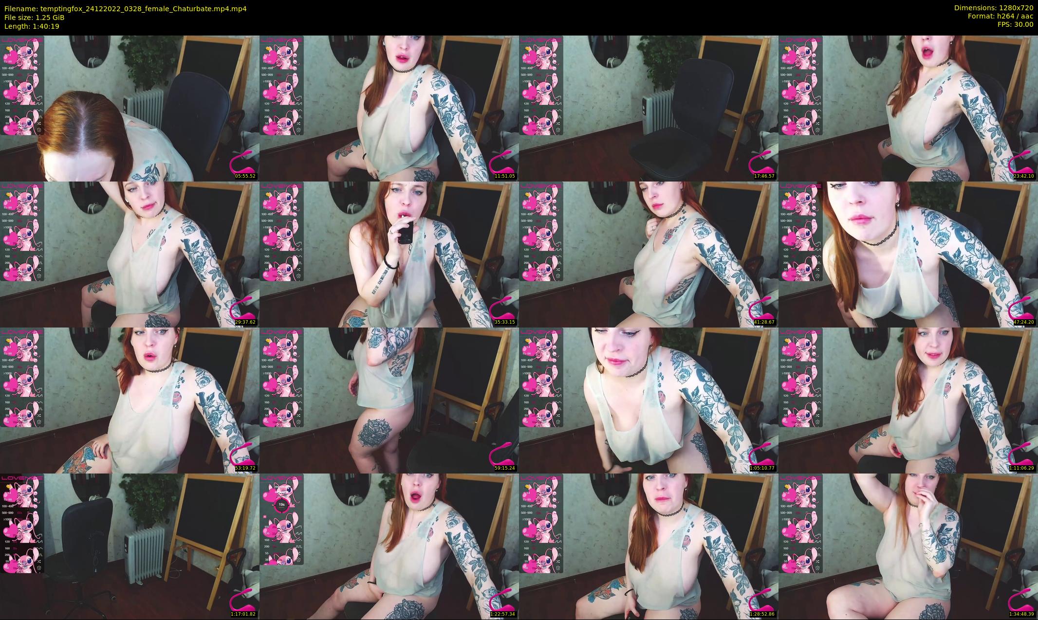 temptingfox — 101 minute Chaturbate female cam show recording, 720p, Dec 24, 2022