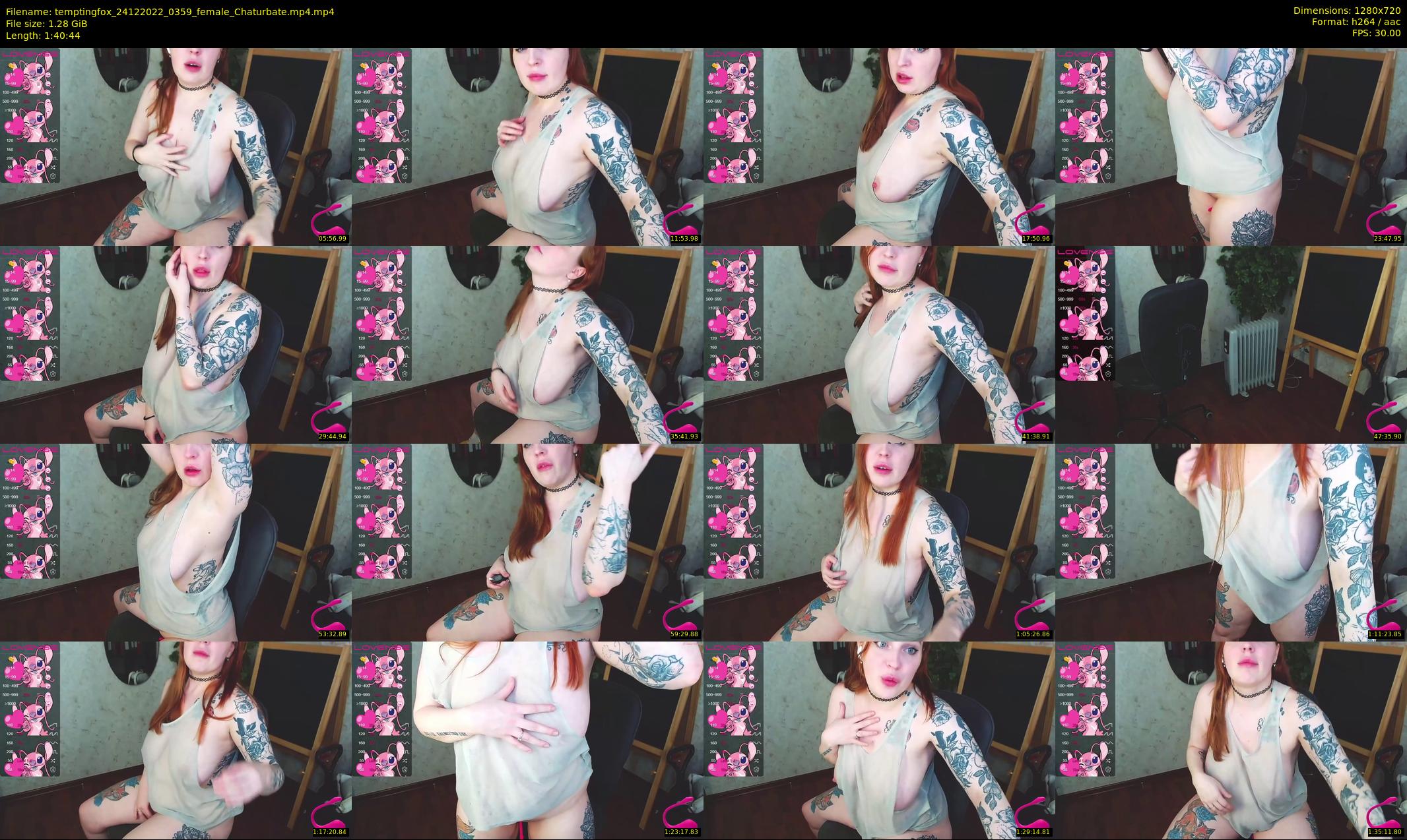 temptingfox — 101 minute Chaturbate female cam show recording, 720p, Dec 24, 2022