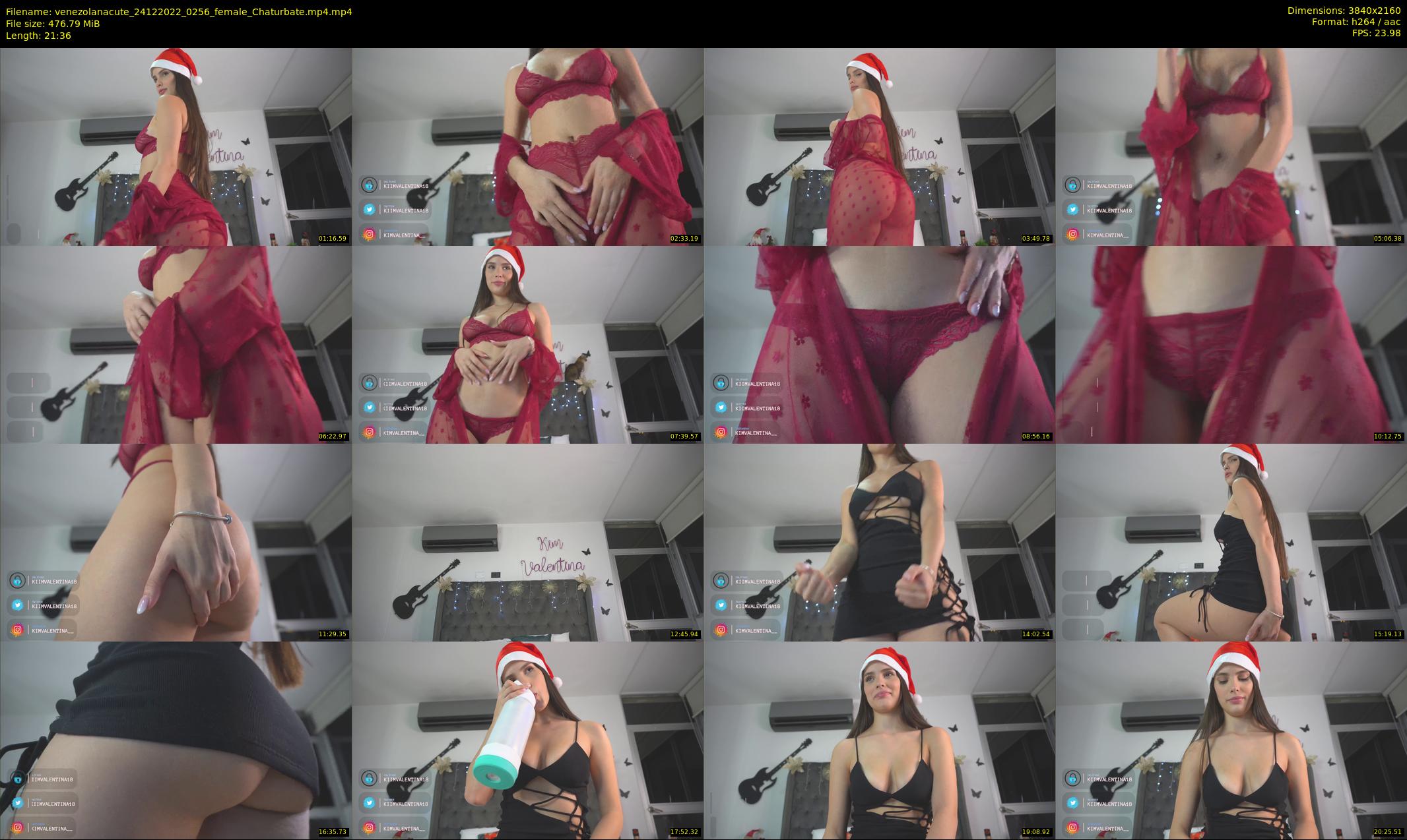 venezolanacute — 22 minute Chaturbate female cam show recording, 4K, Dec 24, 2022