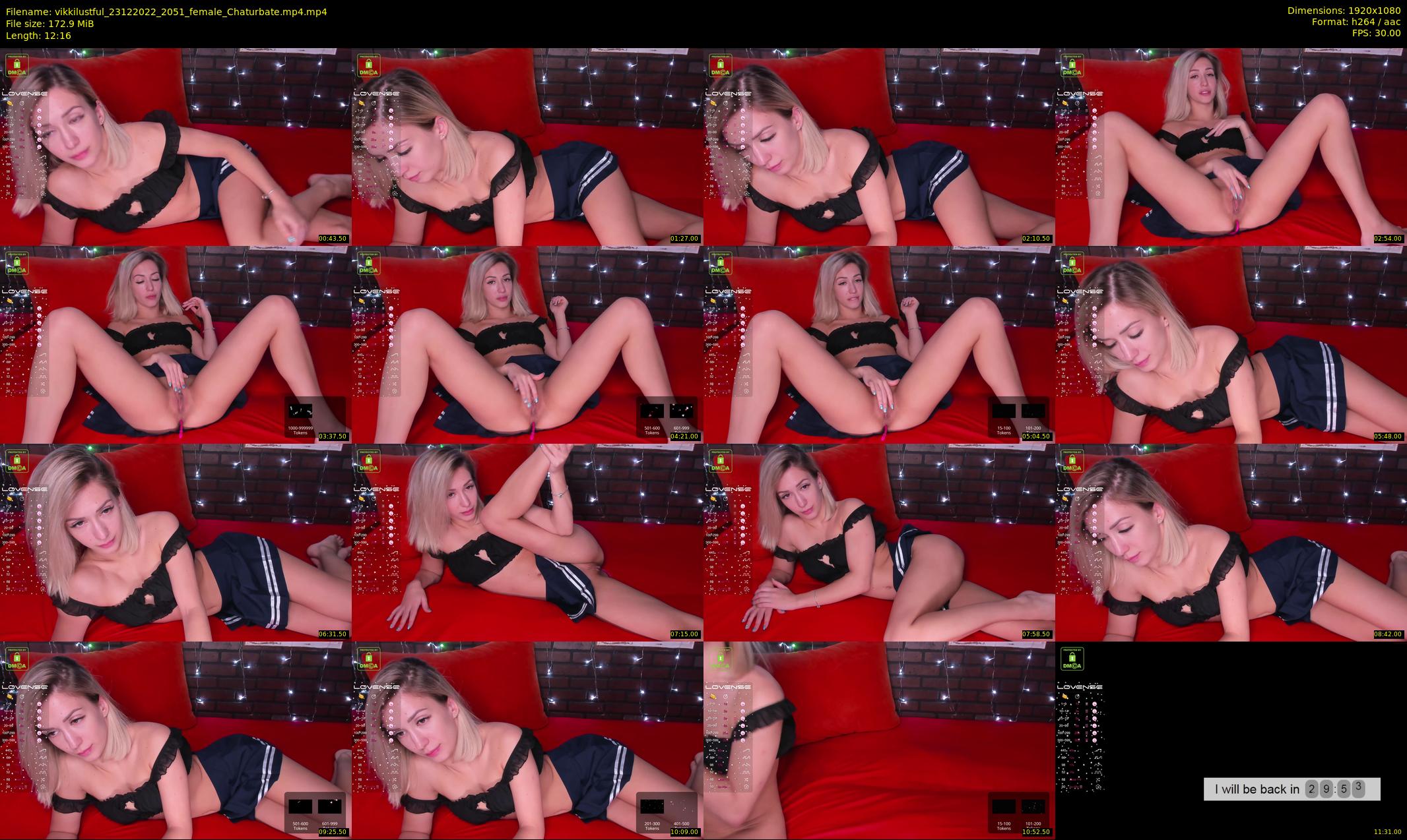 vikkilustful — 13 minute Chaturbate female cam show recording, 1080p, Dec 23, 2022