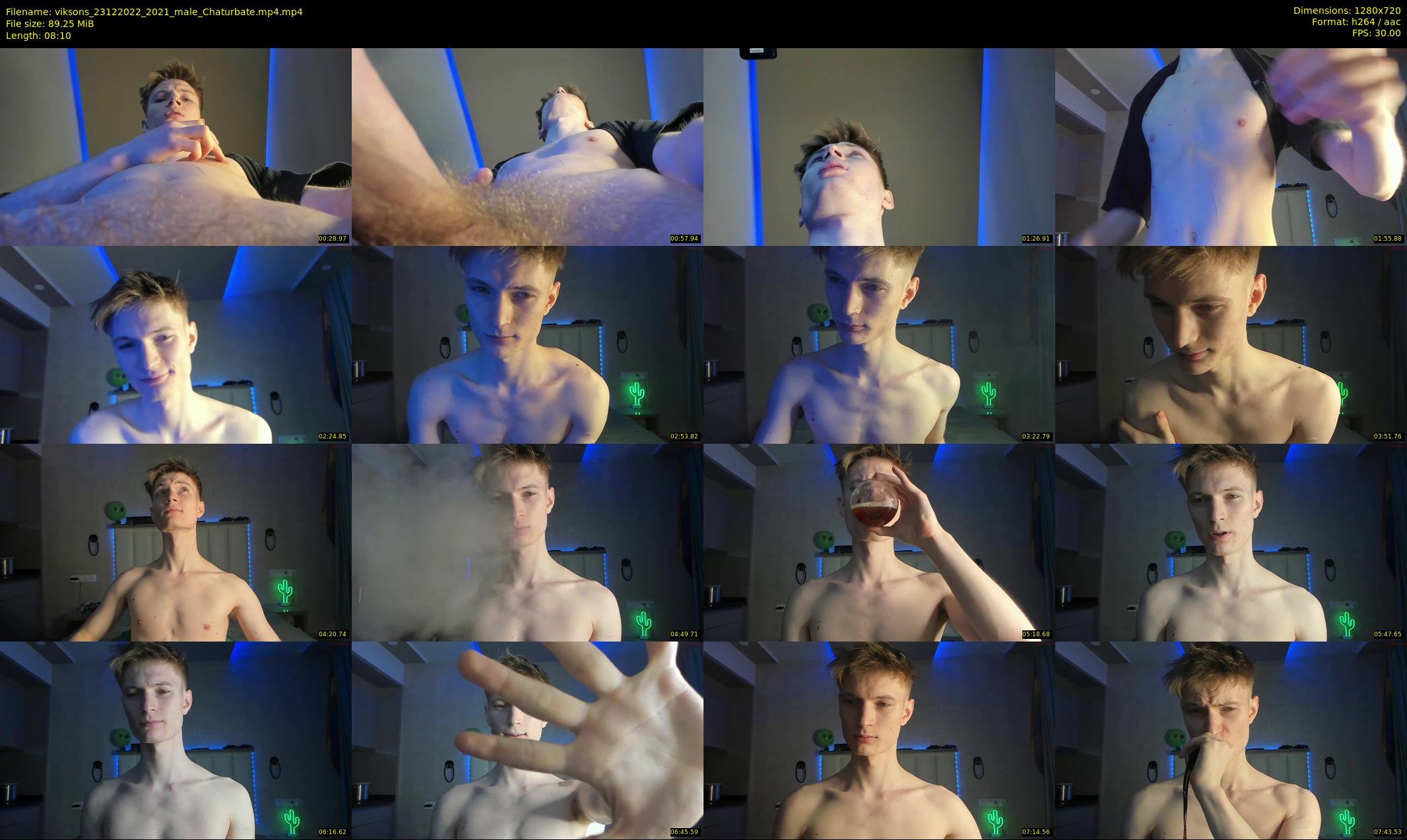 viksons — 9 minute Chaturbate male cam show recording, 720p, Dec 23, 2022