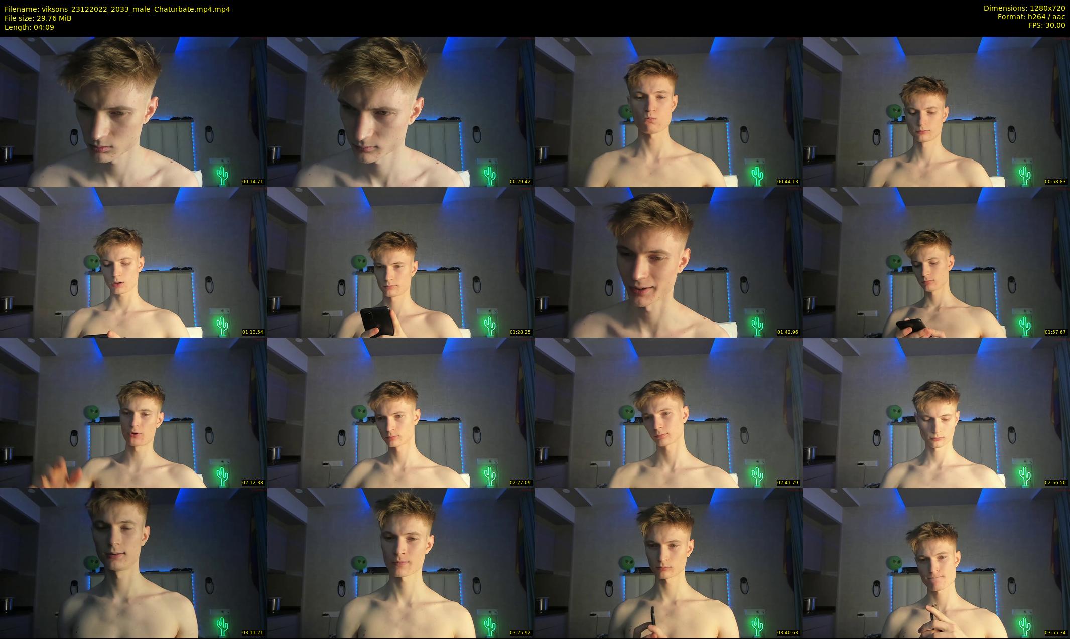 viksons — 5 minute Chaturbate male cam show recording, 720p, Dec 23, 2022