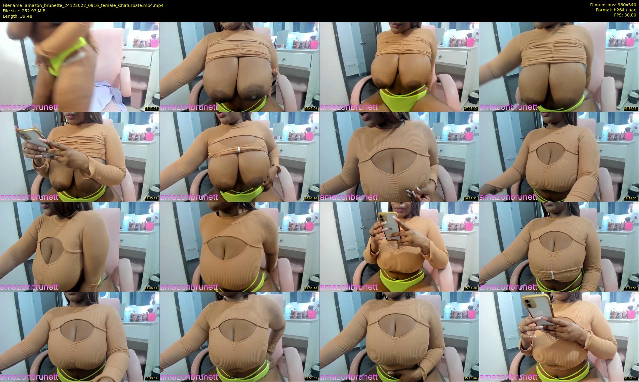 amazon_brunette — 40 minute Chaturbate female cam show recording, 480p, Dec 24, 2022