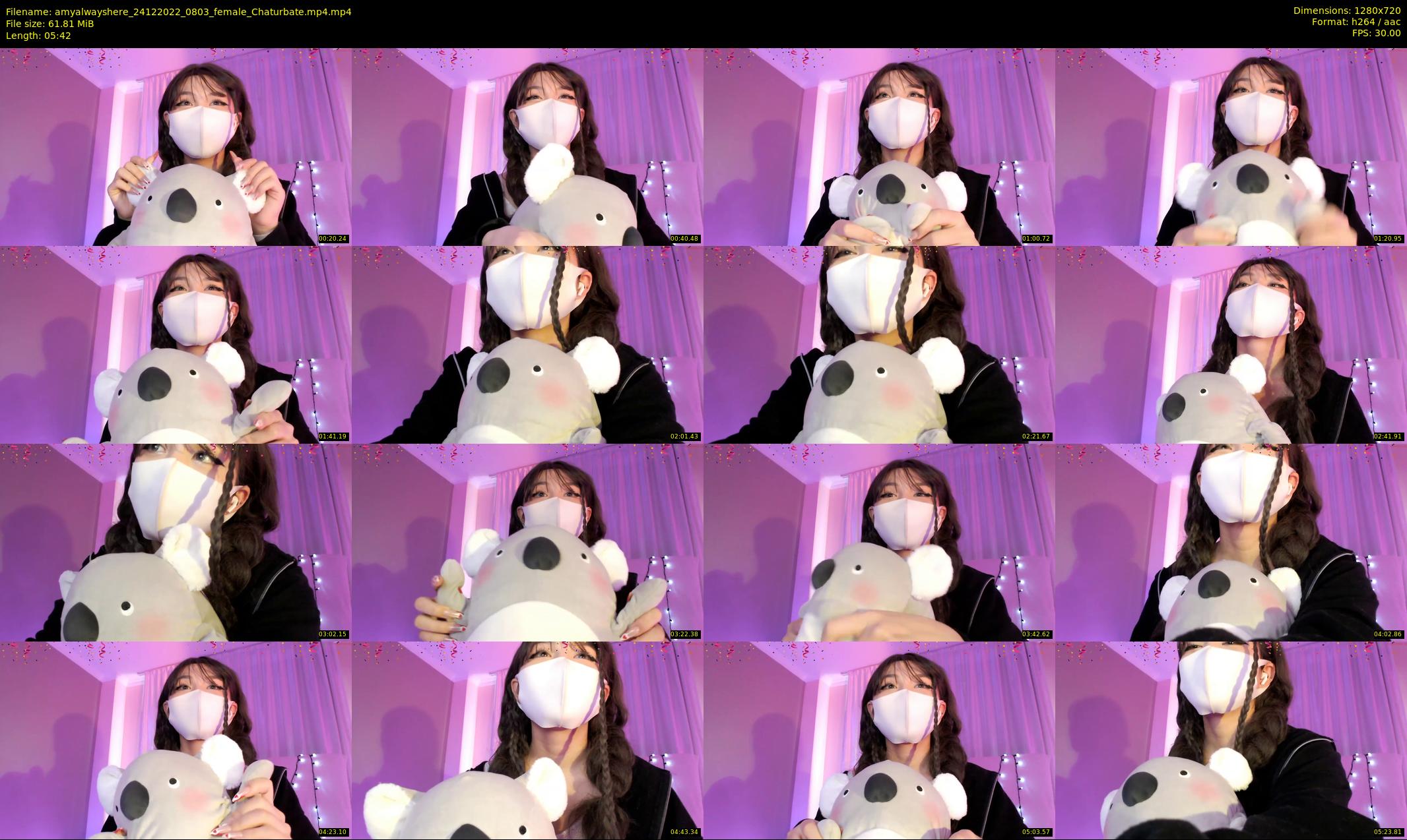 amyalwayshere — 6 minute Chaturbate female cam show recording, 720p, Dec 24, 2022