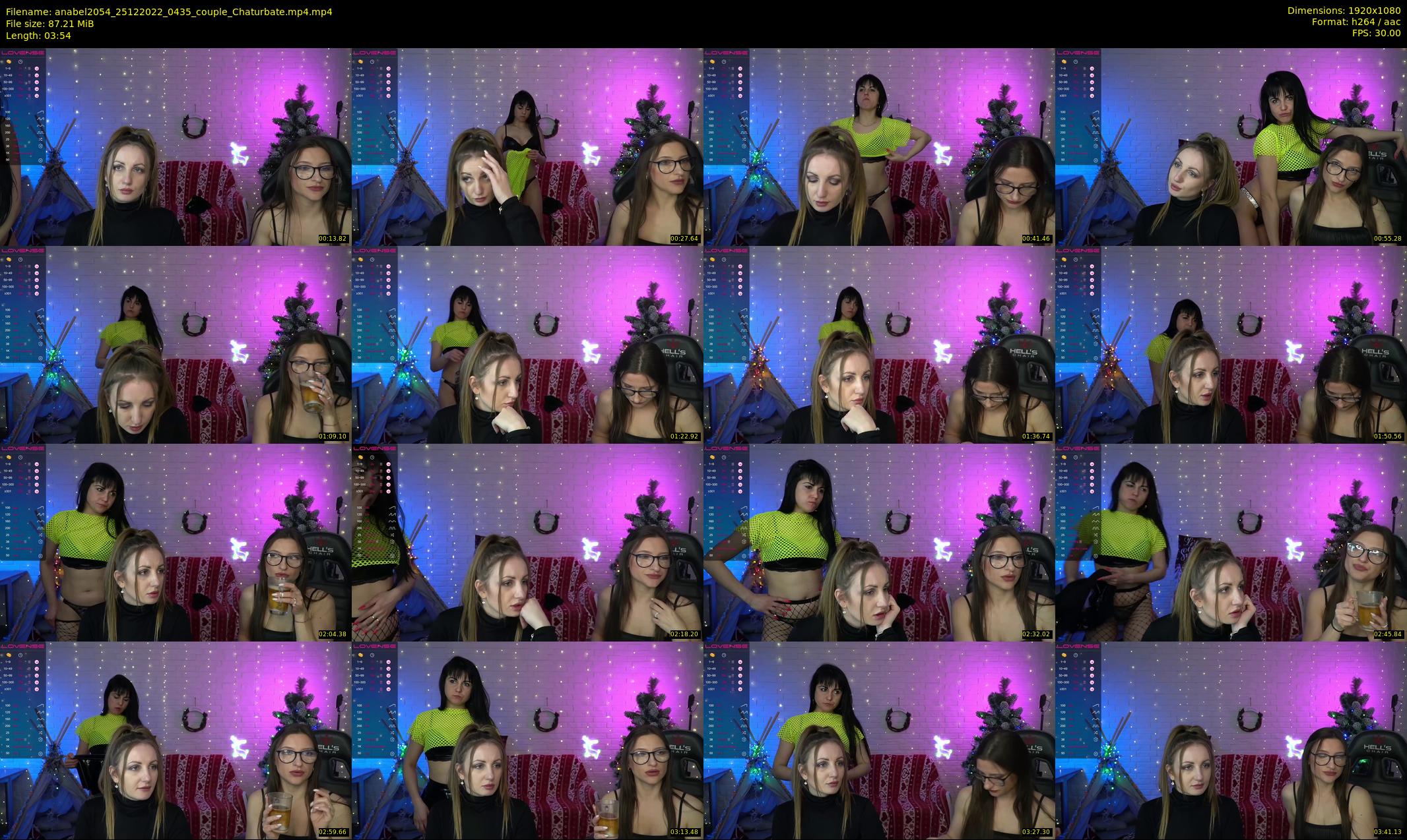 anabel2054 — 4 minute Chaturbate female cam show recording, 1080p, Dec 25, 2022