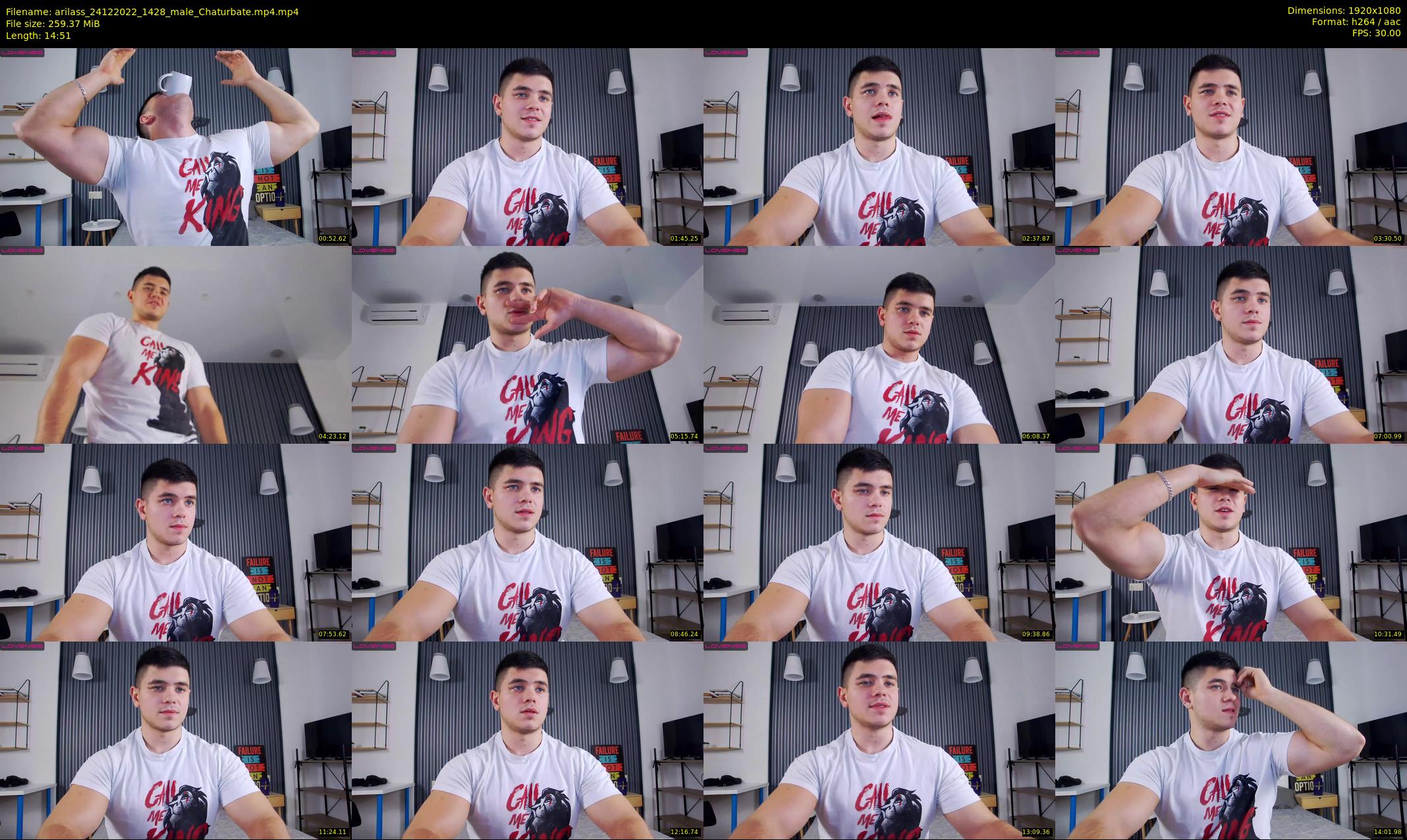 arilass — 15 minute Chaturbate male cam show recording, 1080p, Dec 24, 2022