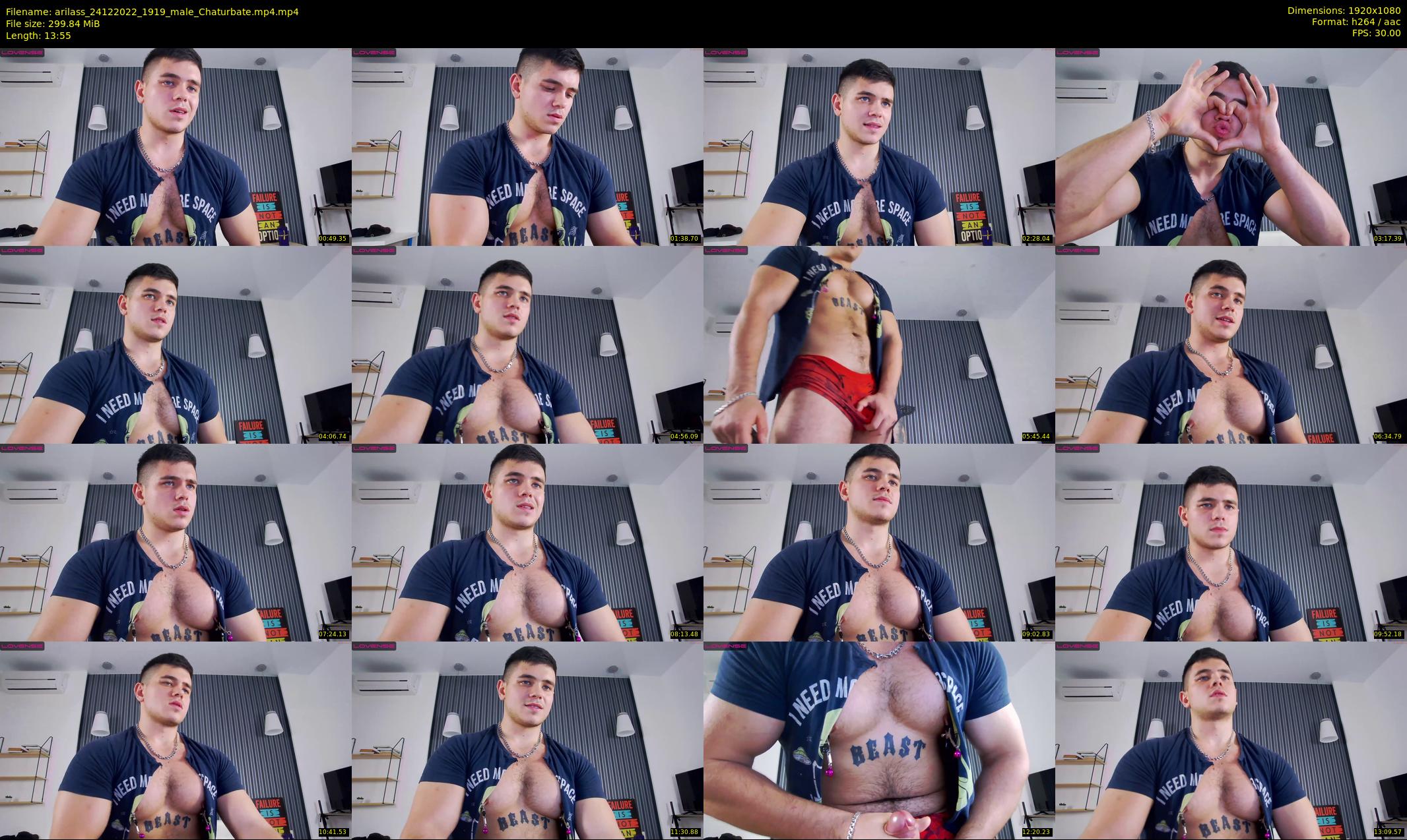 arilass — 14 minute Chaturbate male cam show recording, 1080p, Dec 24, 2022