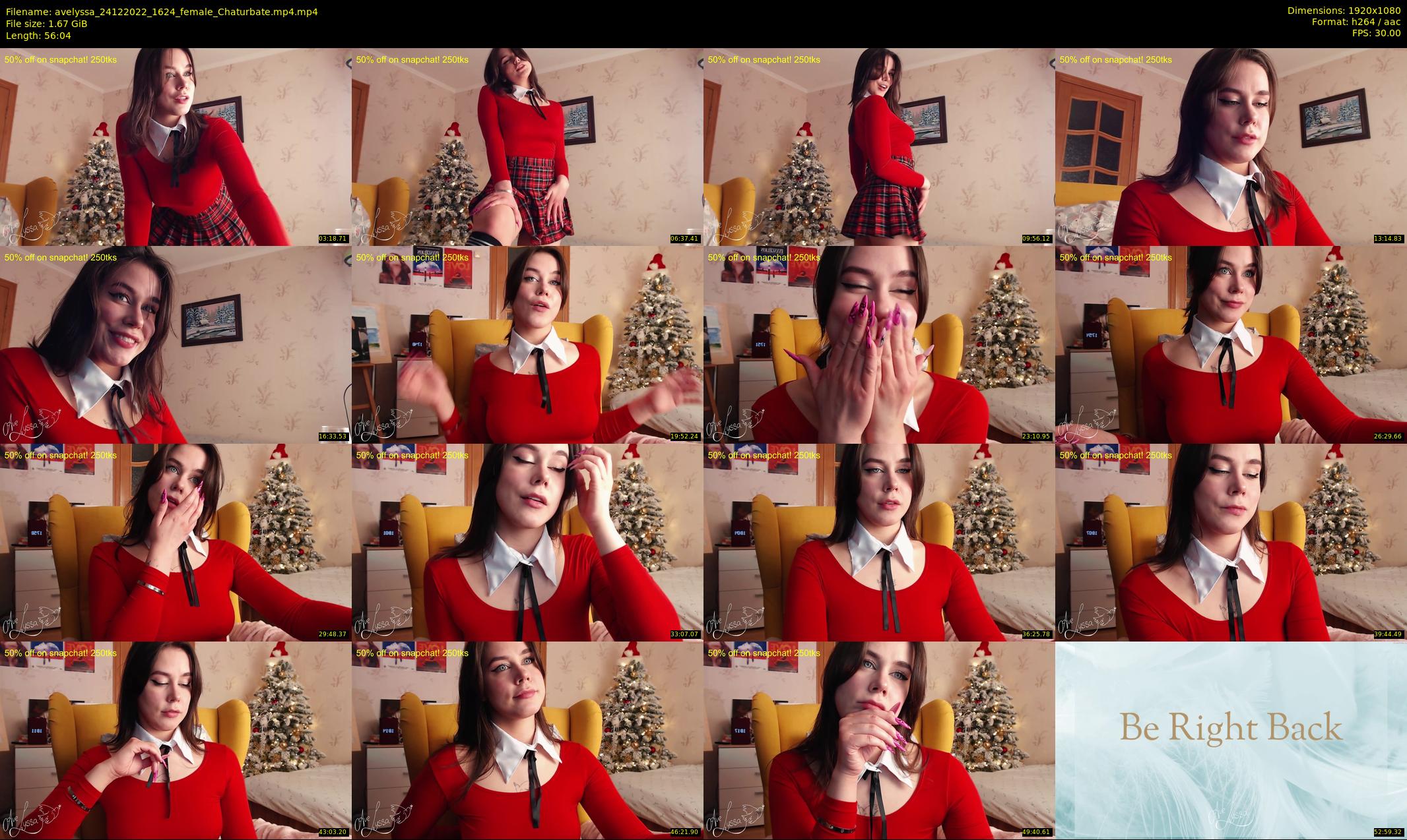 avelyssa — 57 minute Chaturbate female cam show recording, 1080p, Dec 24, 2022
